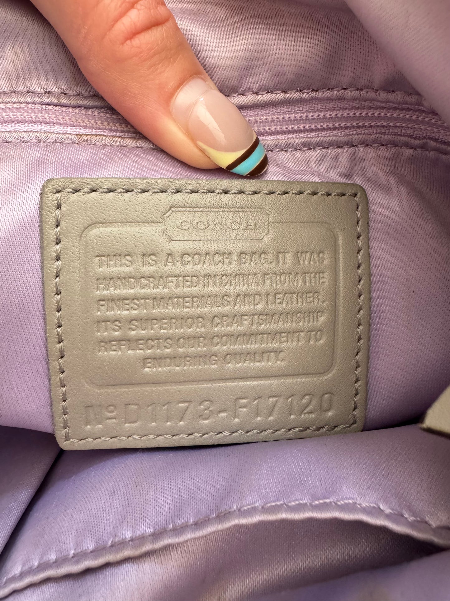 Vintage Coach Signature Crossbody