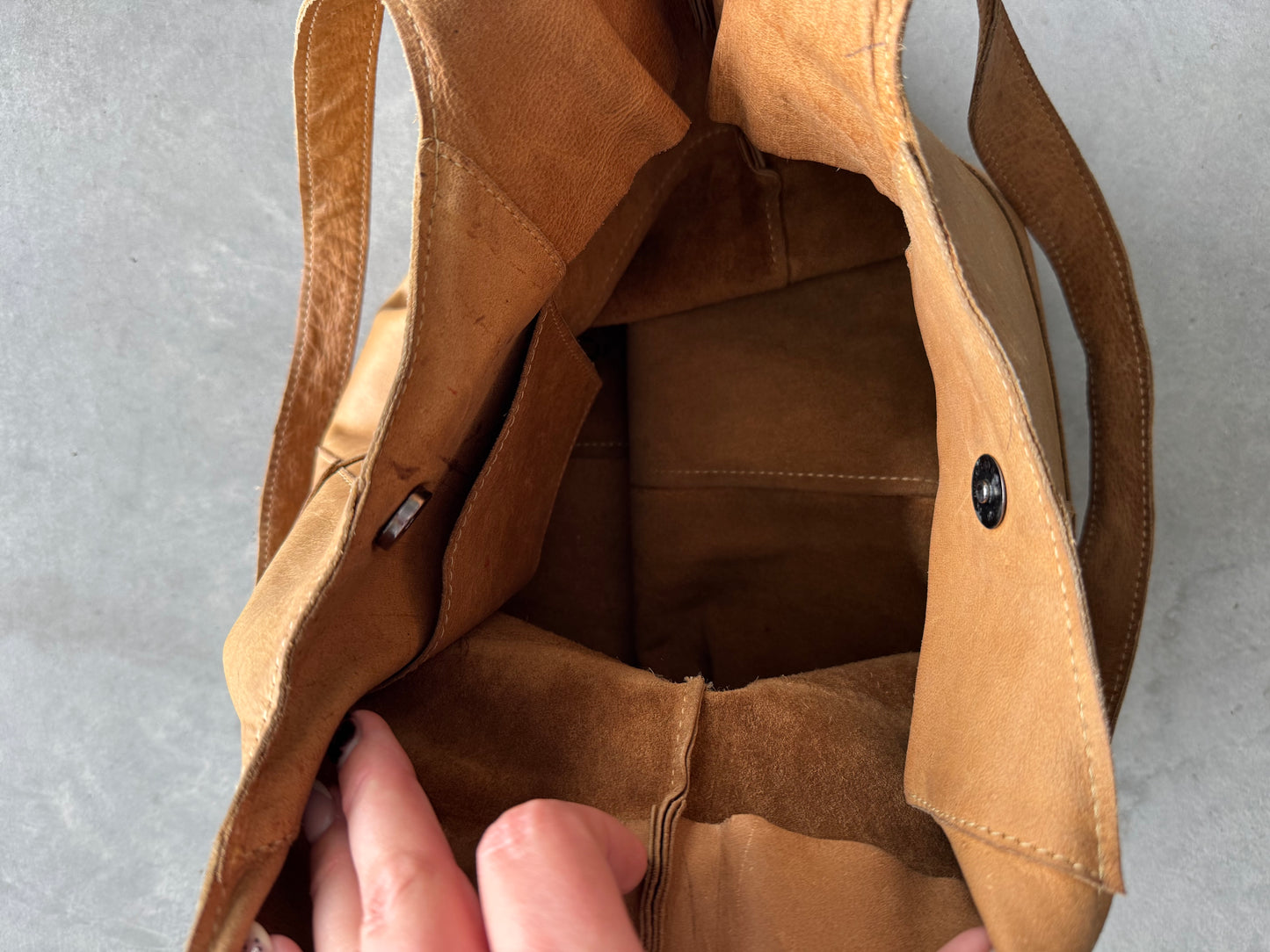 Vintage Genuine Leather Shoulder Bag