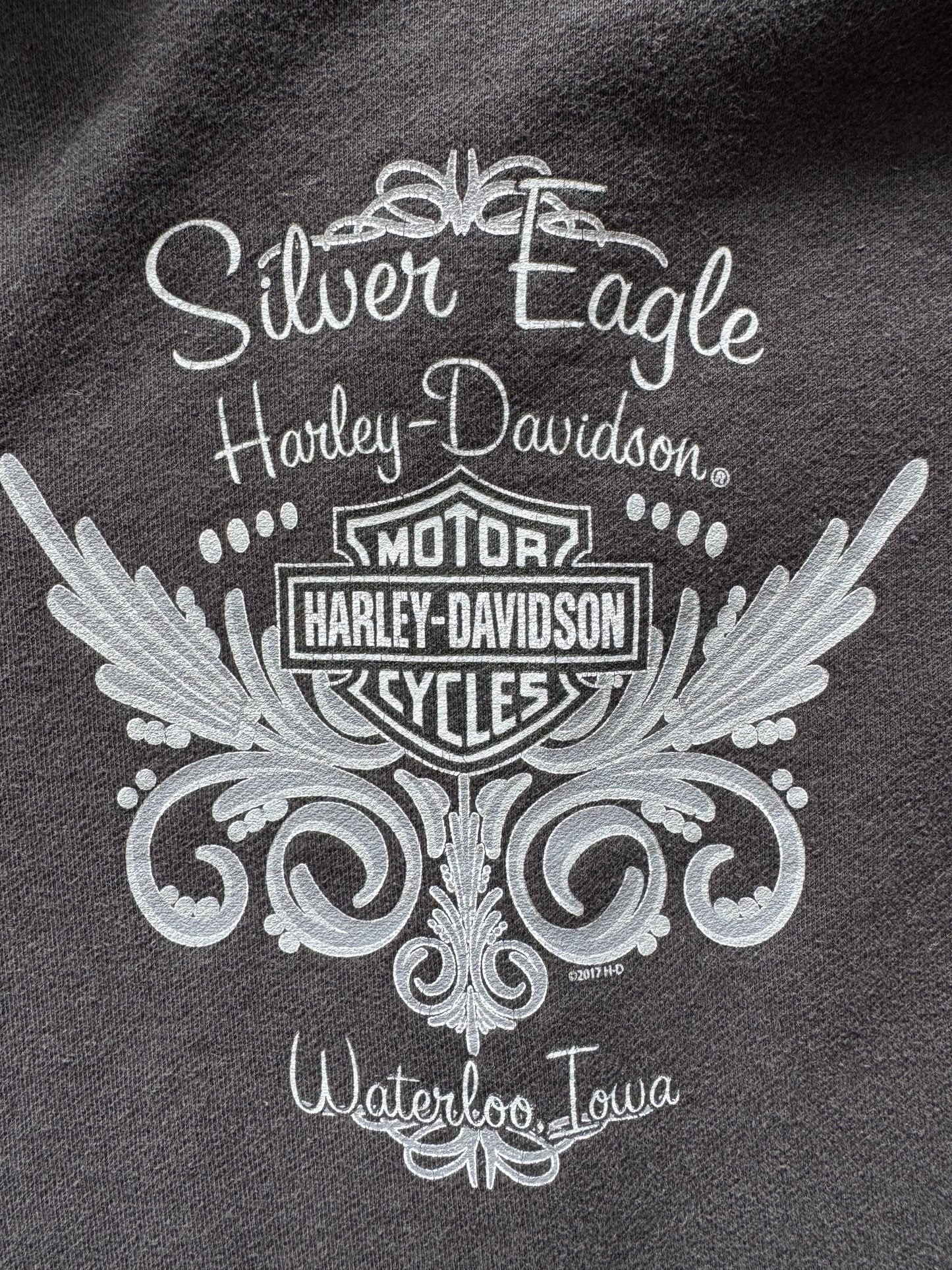 Harley Davidson Women’s Zip Up Hoodie - L