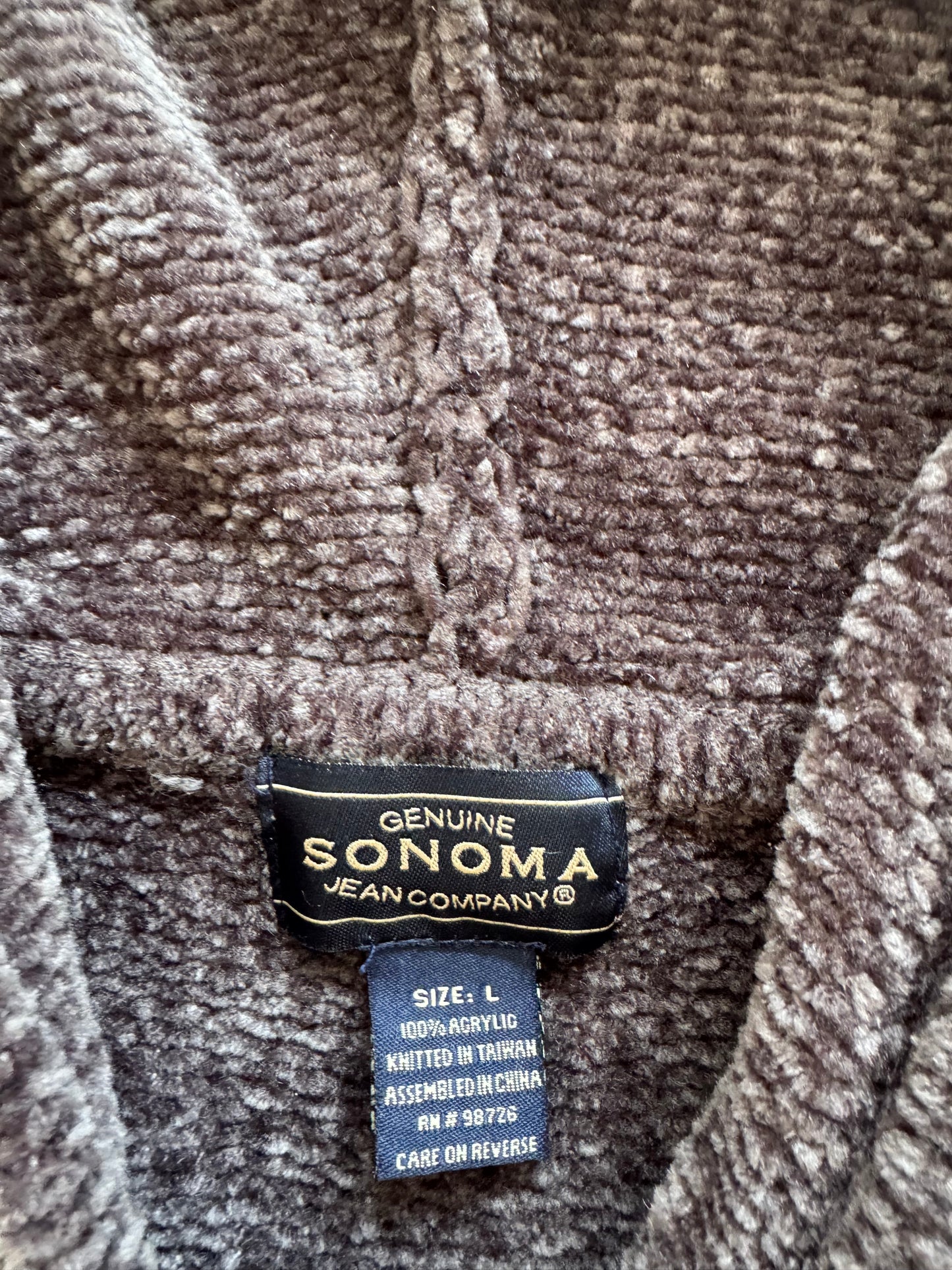 Vintage Women’s Sonoma Zip Up Hoodie - L