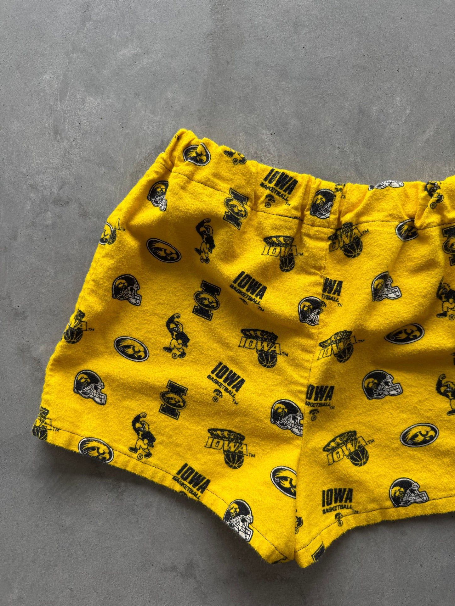 Iowa Hawkeyes Handmade Shorts - XS