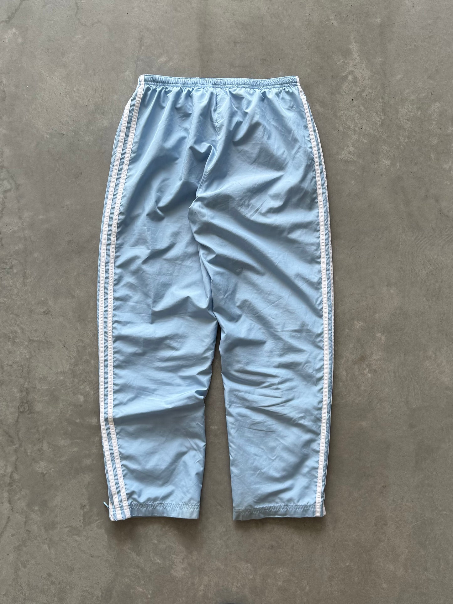 Vintage Baby Blue Adidas Track Pants - M