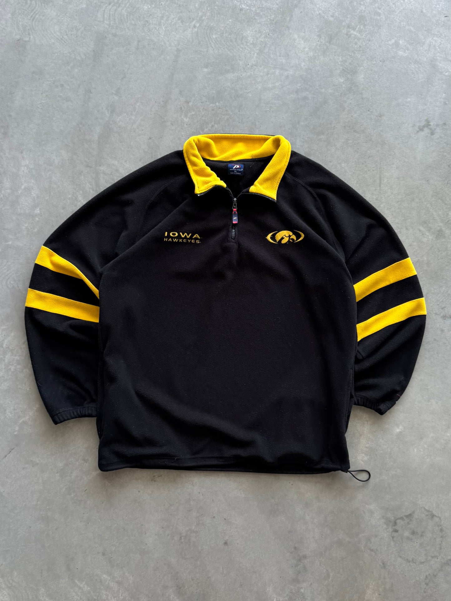 Vintage Iowa Hawkeyes Fleece Quarterzip - XL