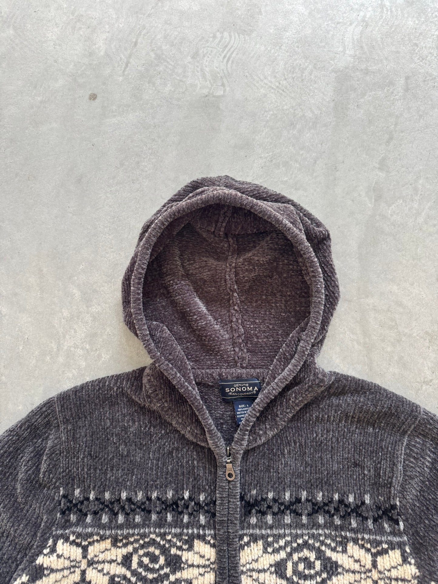 Vintage Women’s Sonoma Zip Up Hoodie - L
