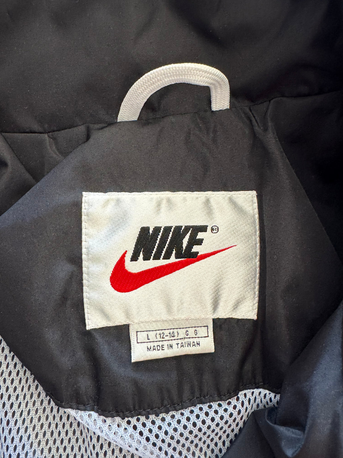 Vintage 90s Nike Cinchable Waist Windbreaker Jacket - L