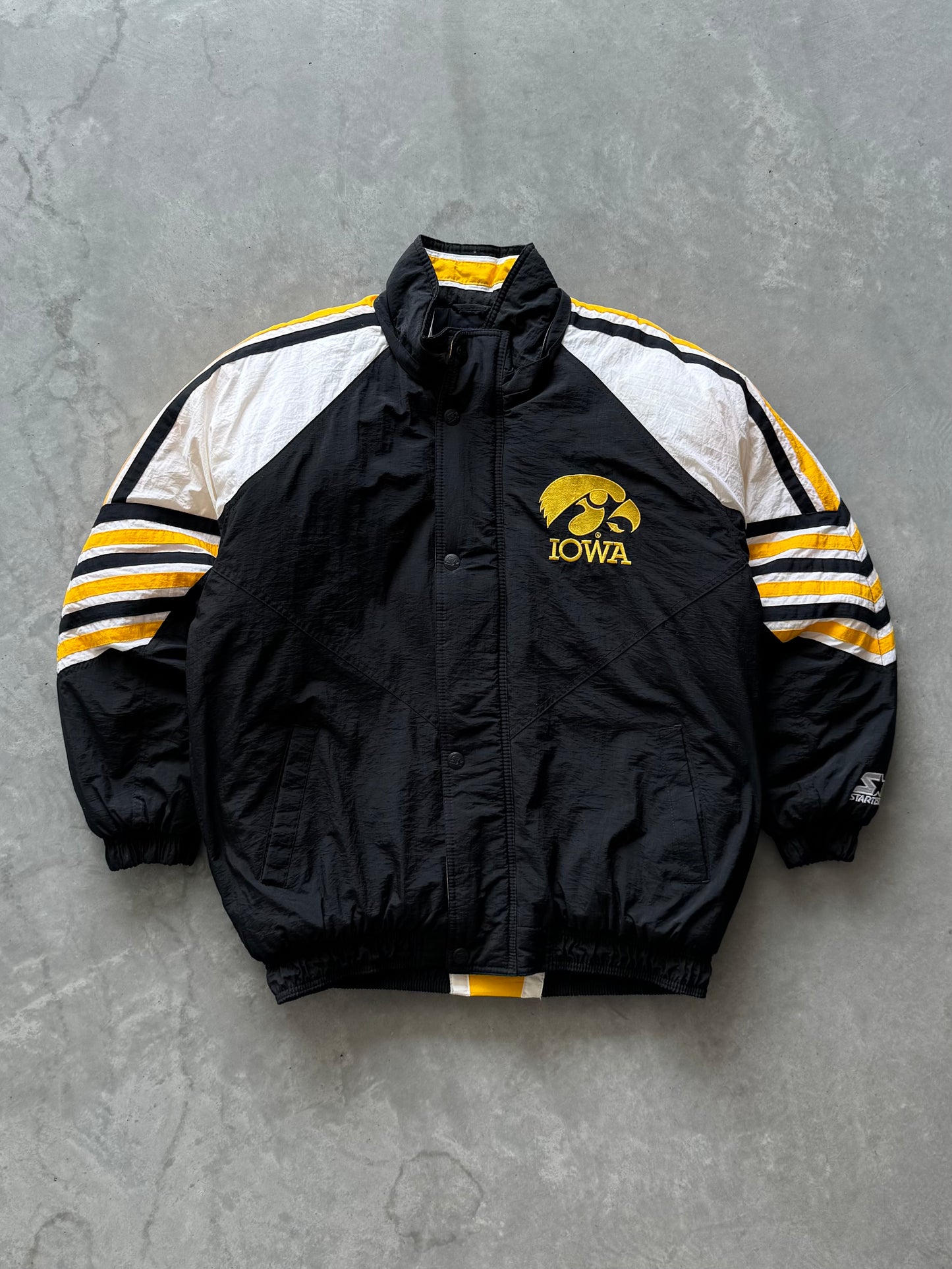 Vintage 90s Starter Iowa Hawkeyes Coat - M