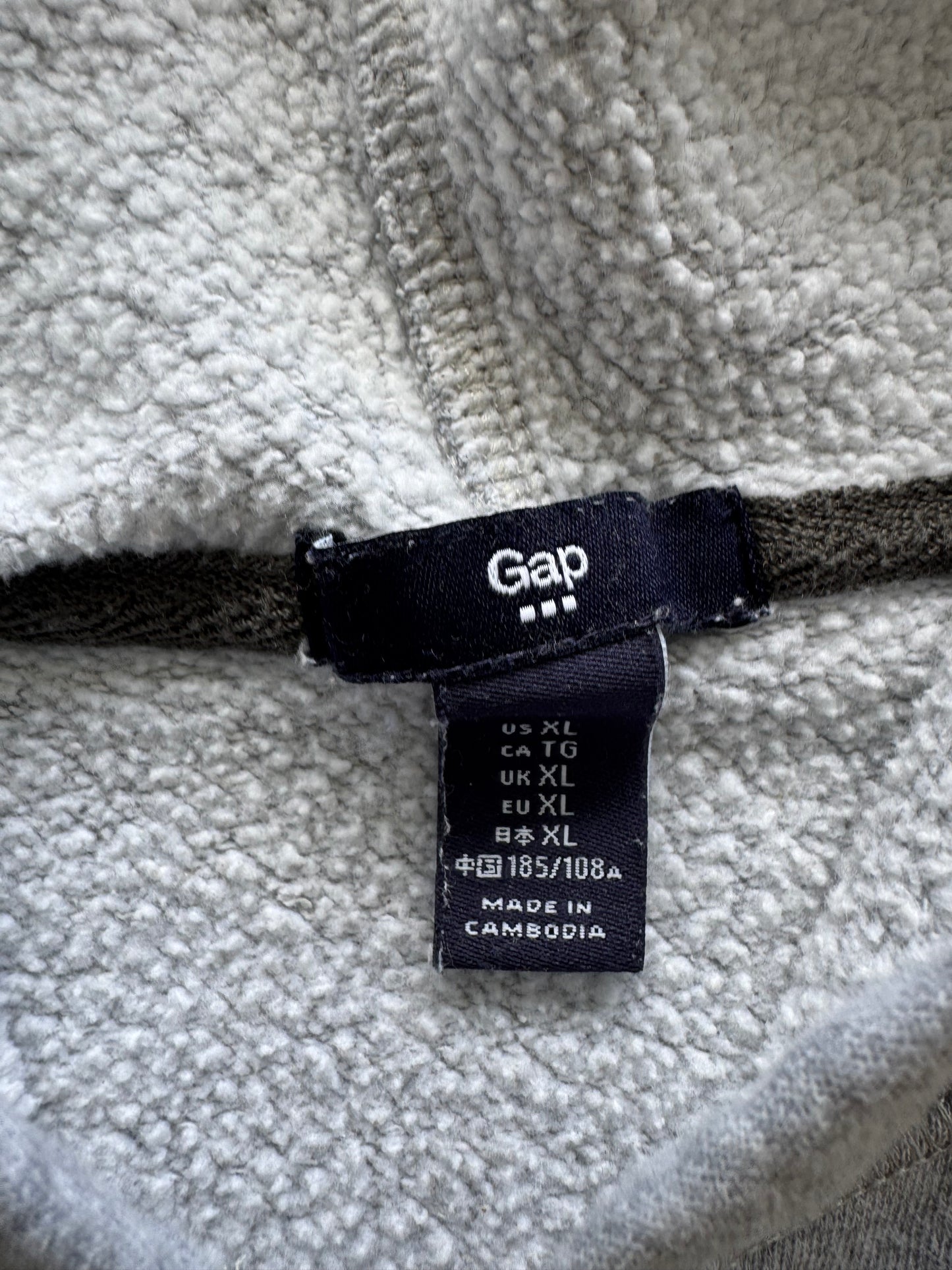 Vintage Gap Zip Up Hoodie - XL