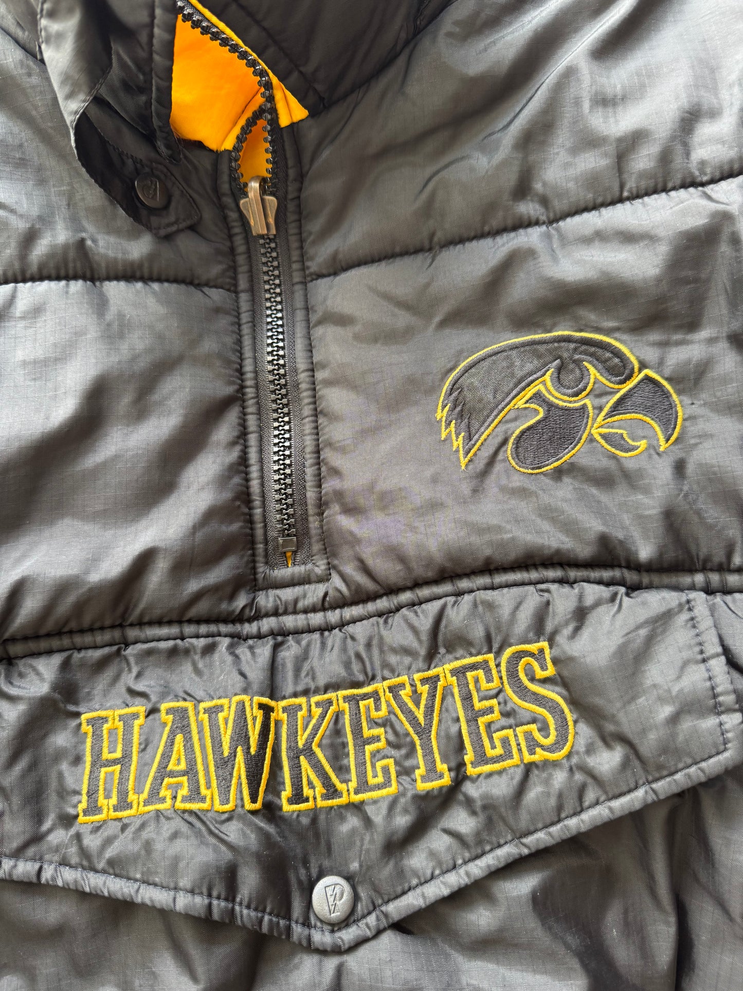 Vintage Iowa Hawkeyes Reversible Coat - M