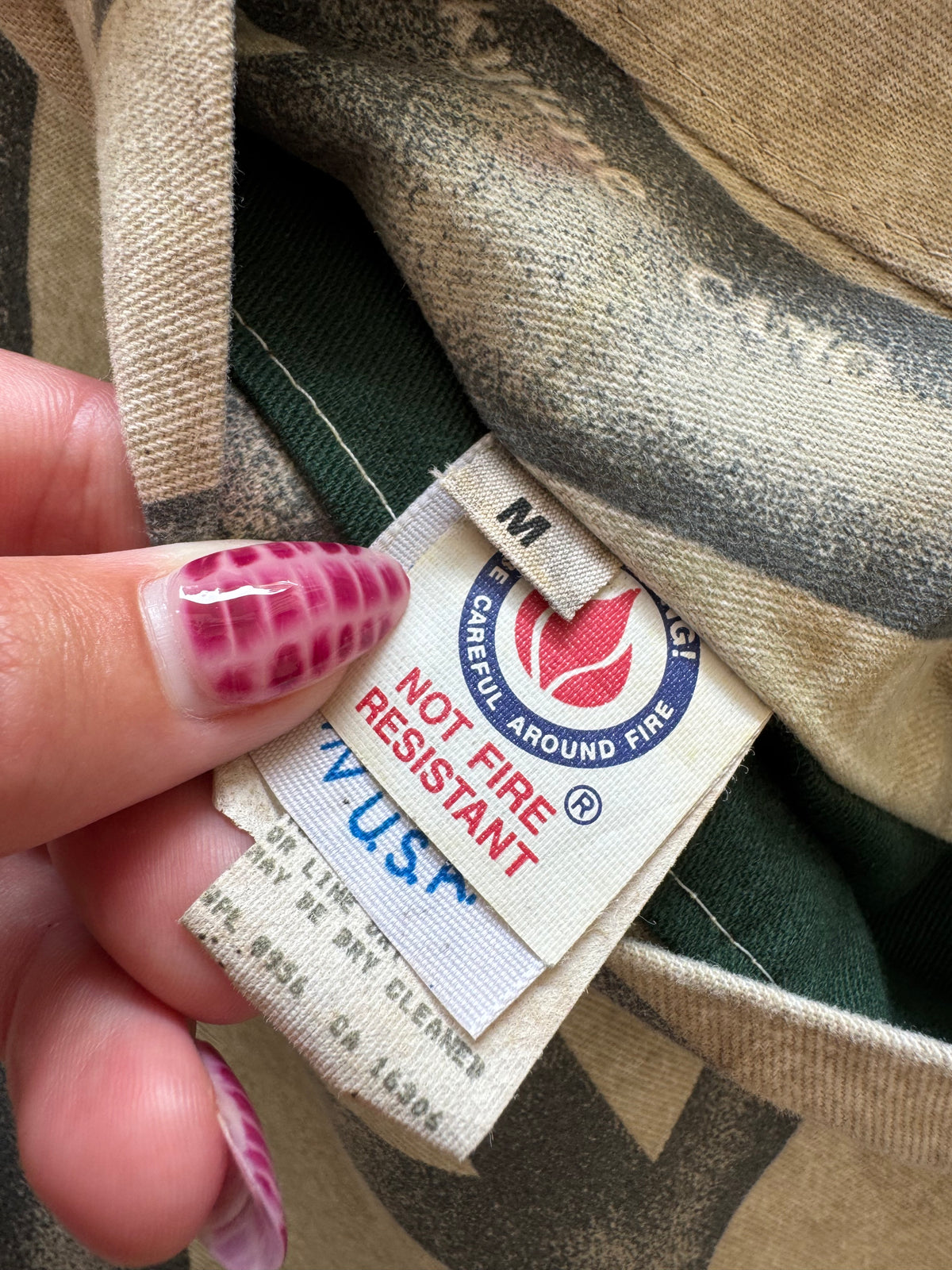 Vintage 80s Trebark Camo Reversible Jacket - M