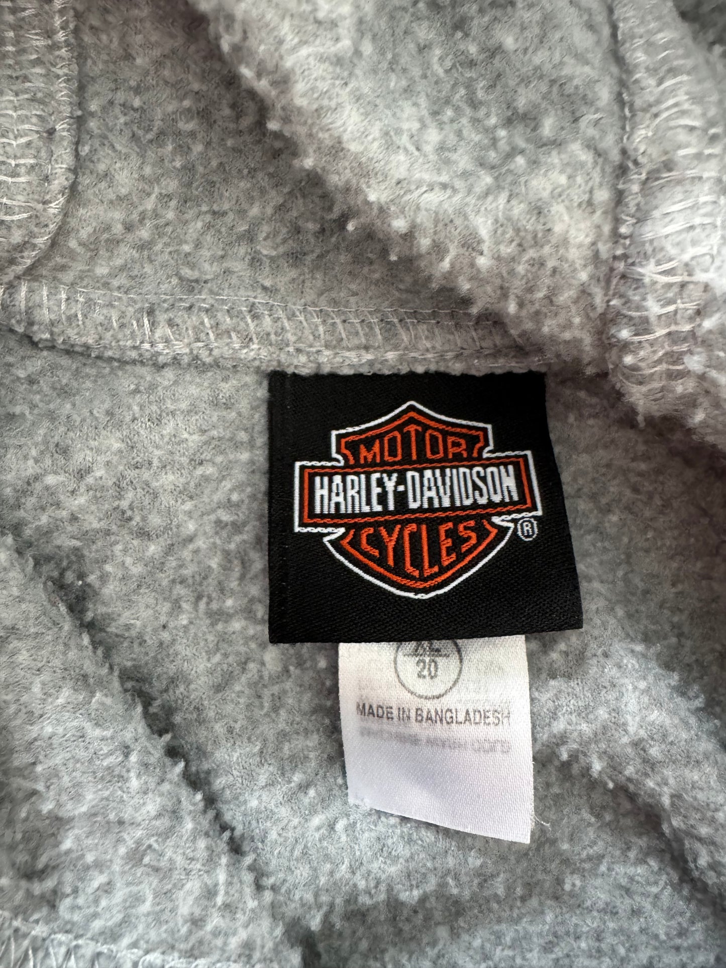Vintage Harley Davidson Fleece Hoodie - L