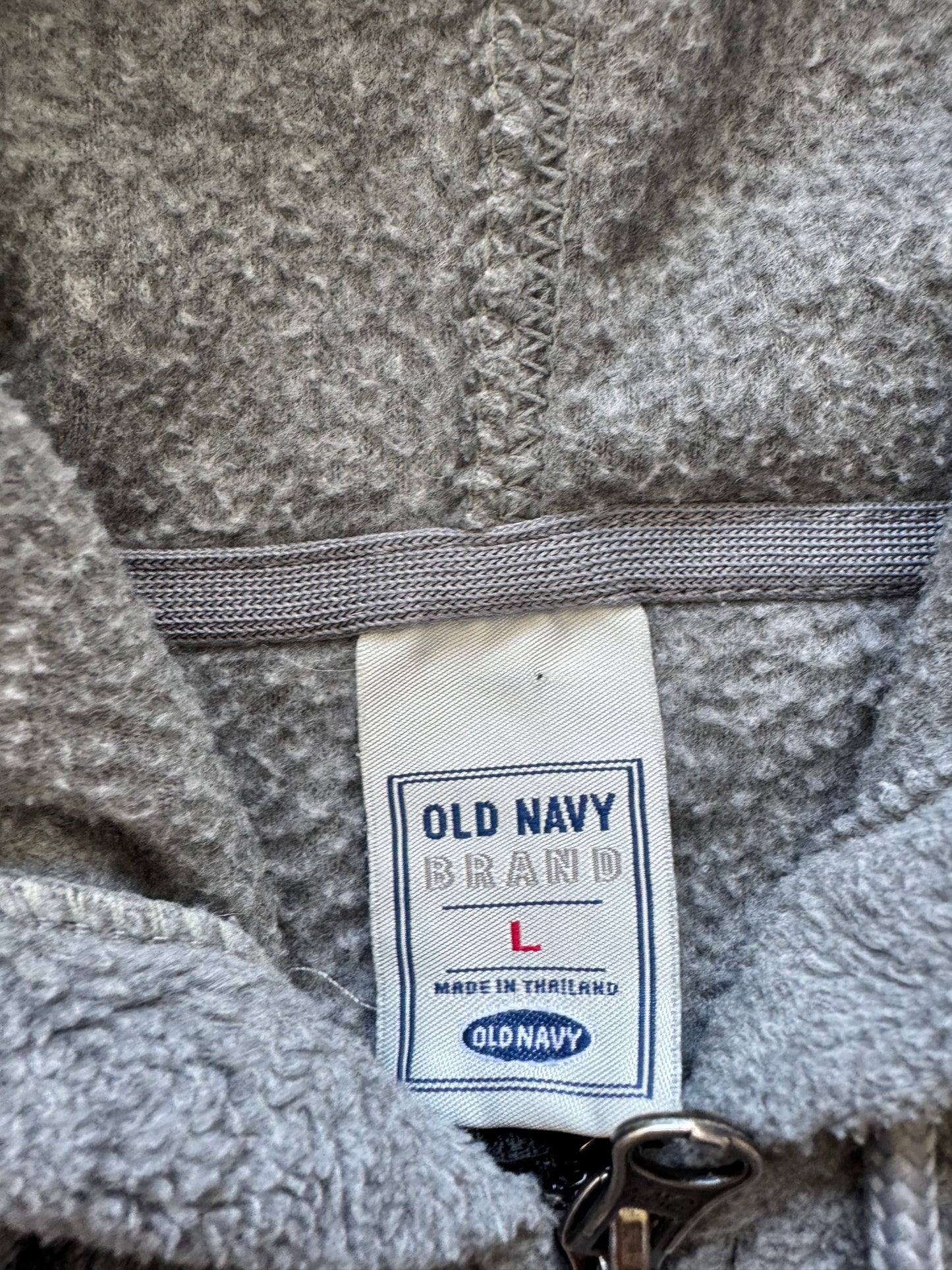 Vintage Old Navy Fleece Zip Up Hoodie - L