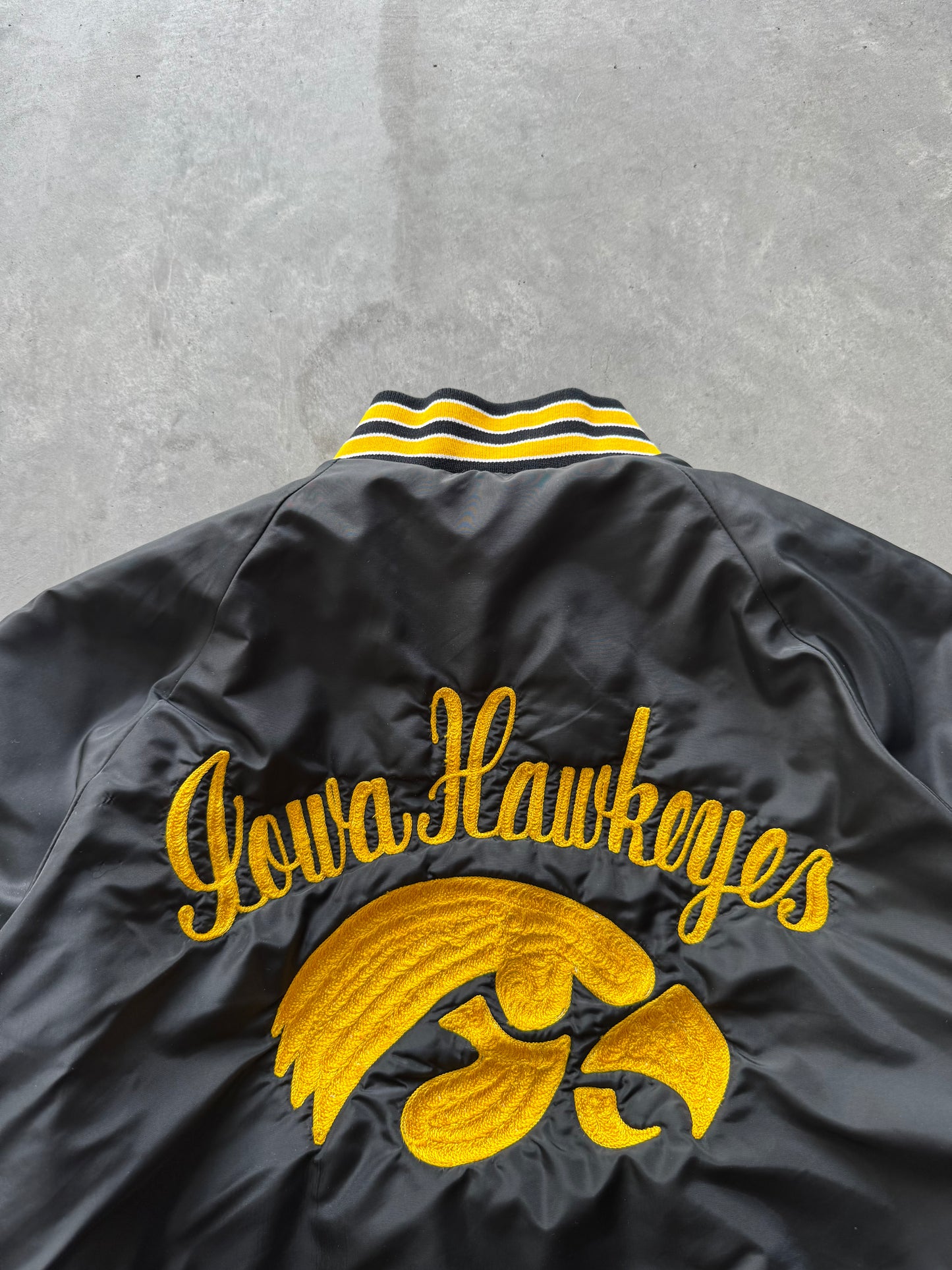 Vintage 70s/80s Iowa Hawkeyes Bomber Jacket - M