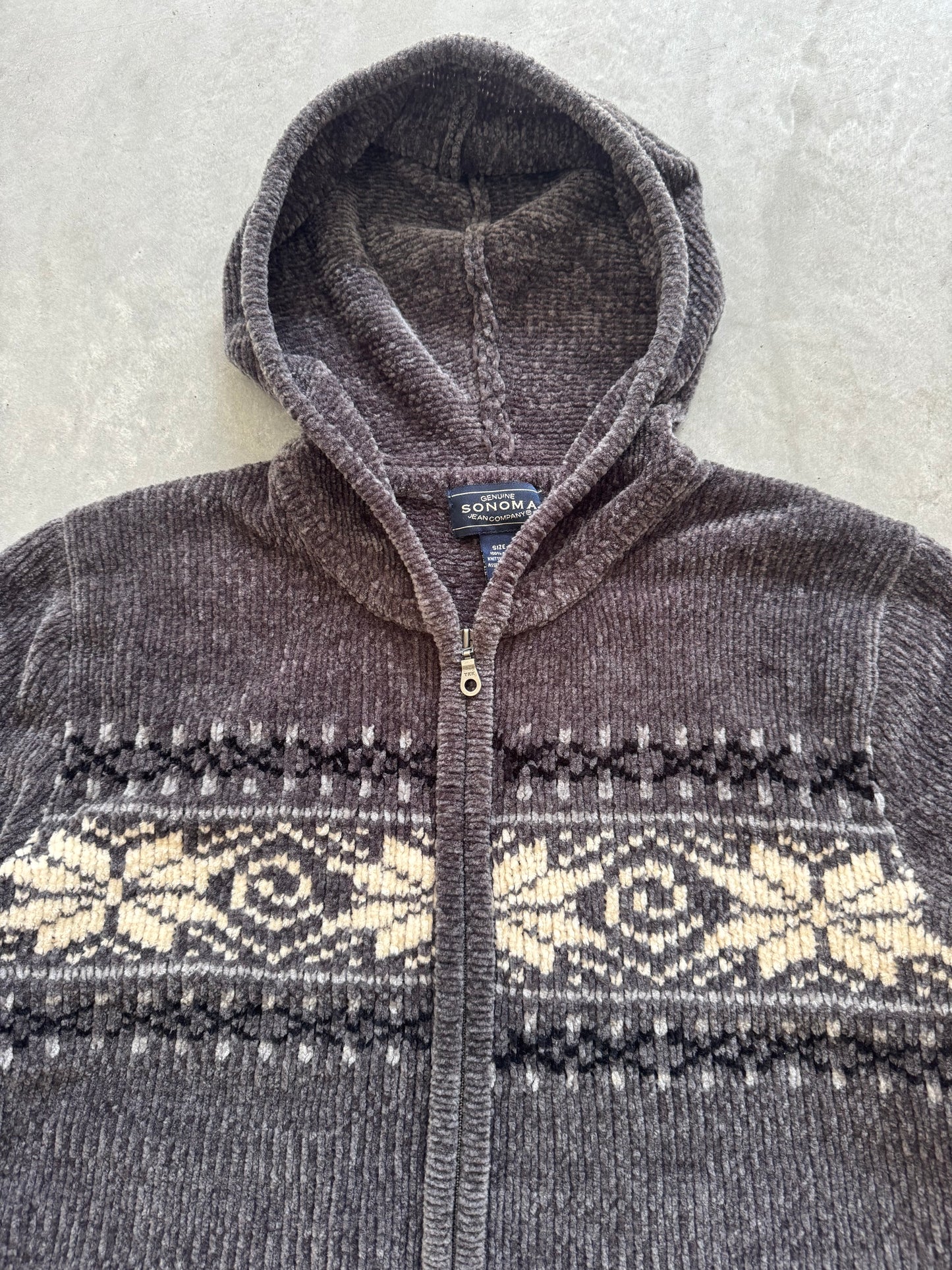 Vintage Women’s Sonoma Zip Up Hoodie - L
