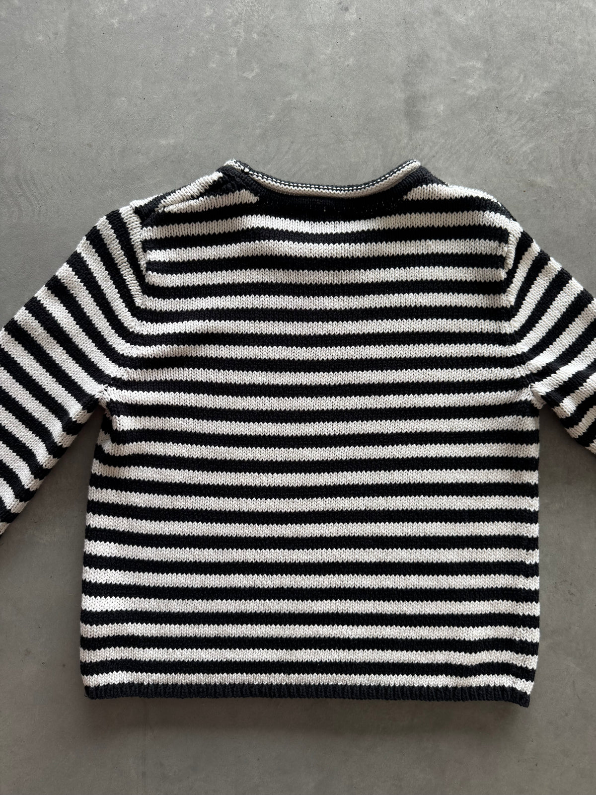 Striped Knit Women’s Sweater - M