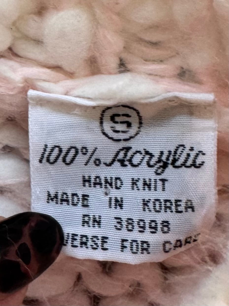 Vintage Hand Knit Sweater - S