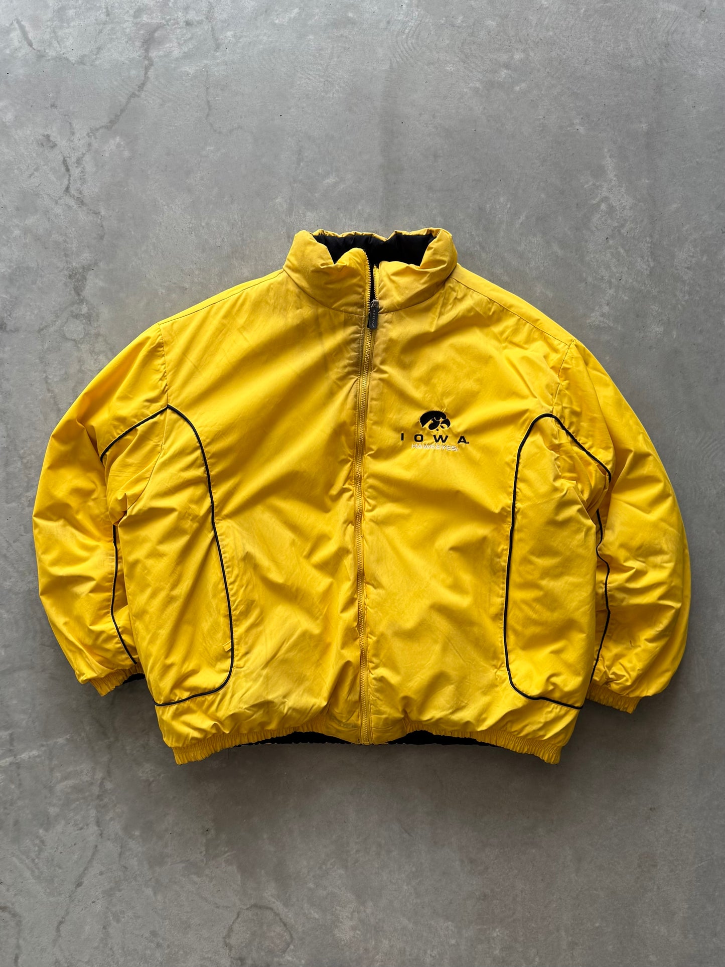 Vintage Iowa Hawkeyes Reversible Coat - XXL