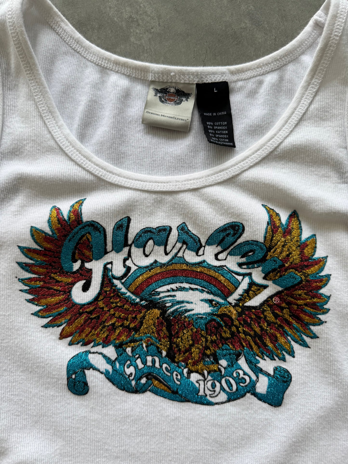 Vintage Harley Davidson Y2K Tank Top - L
