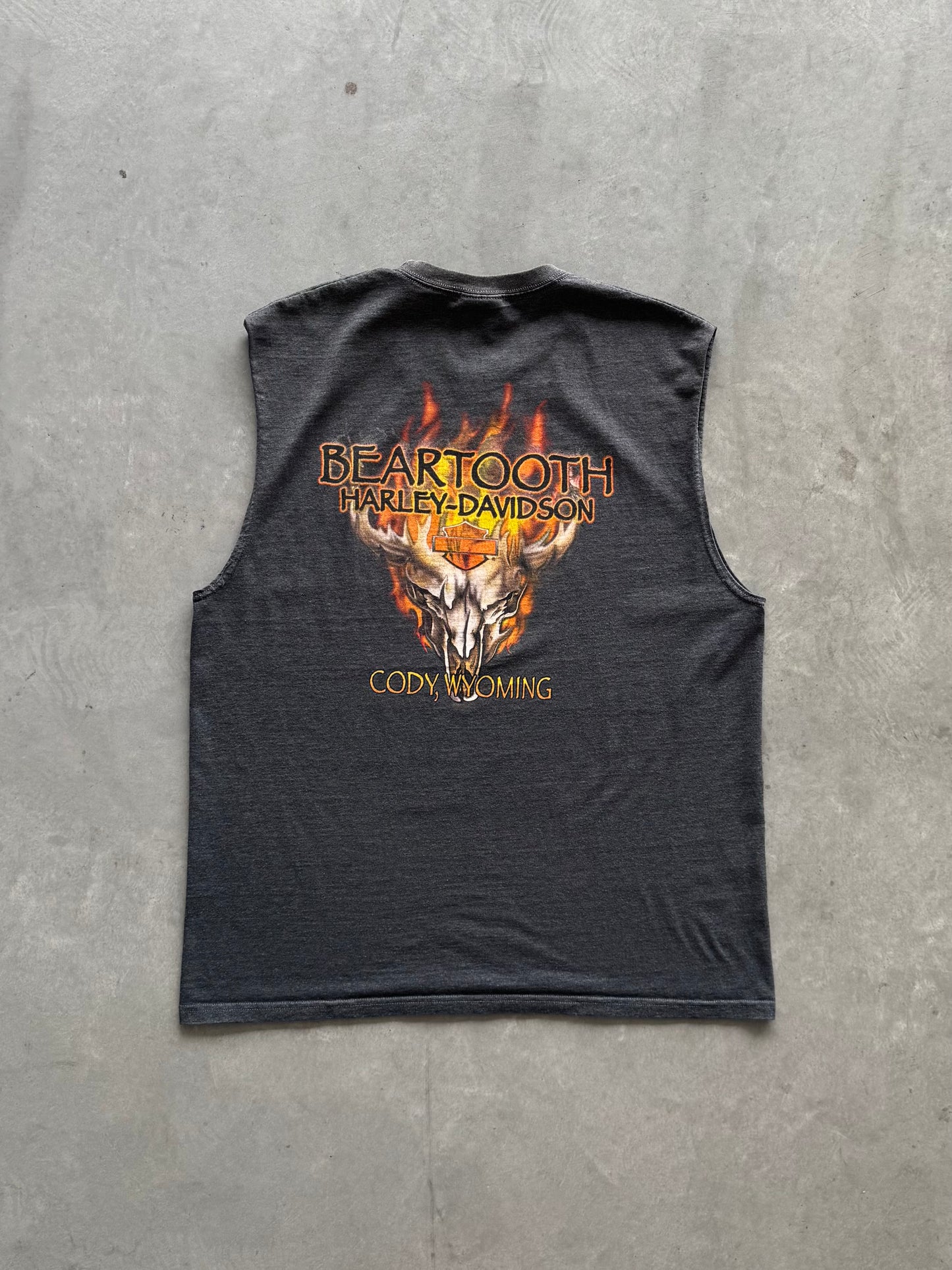 Harley Davidson 2009 Flame Cuttoff Tee - XL