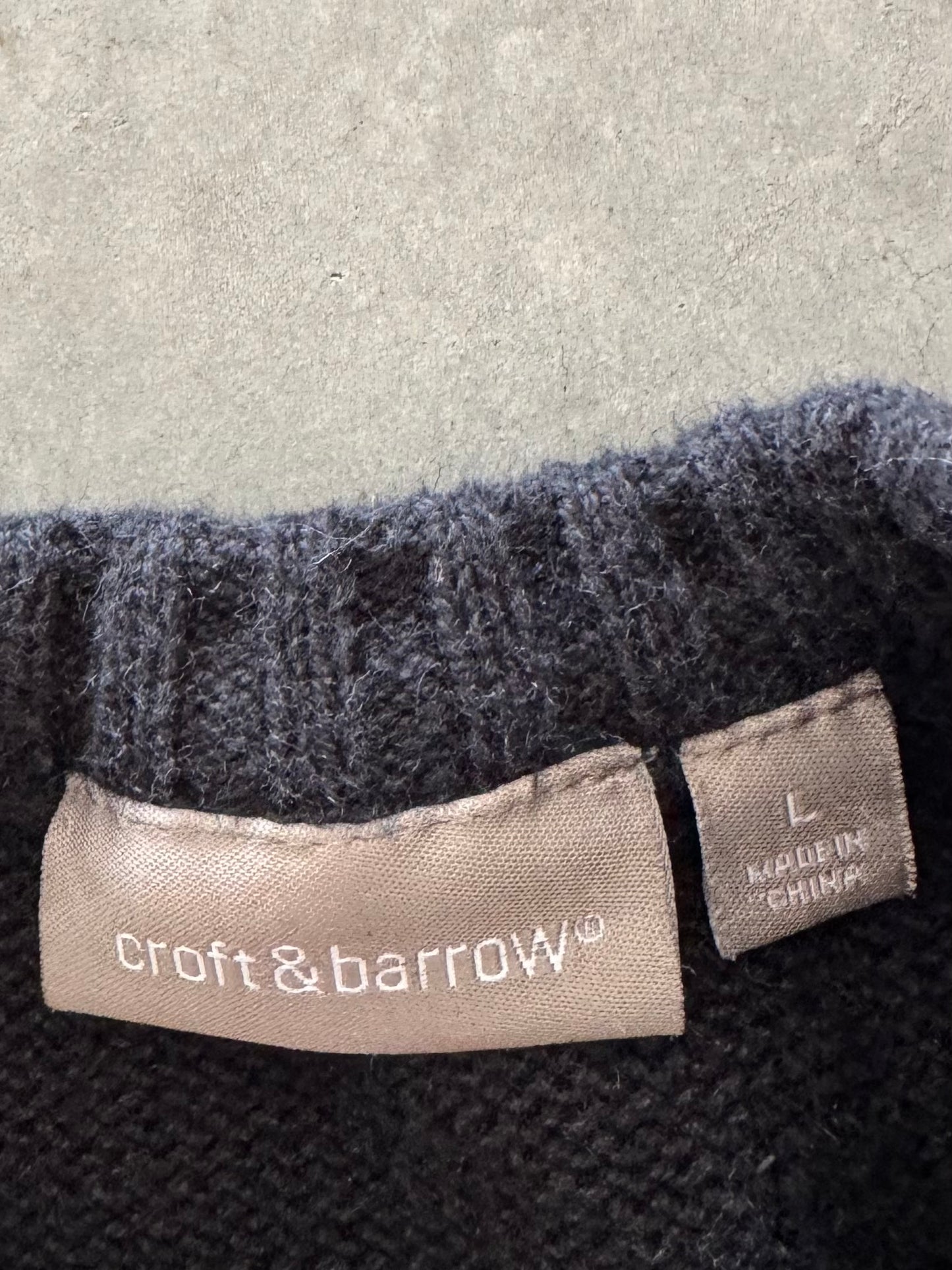 Vintage Christmas Ornaments Zip Up Sweater - L