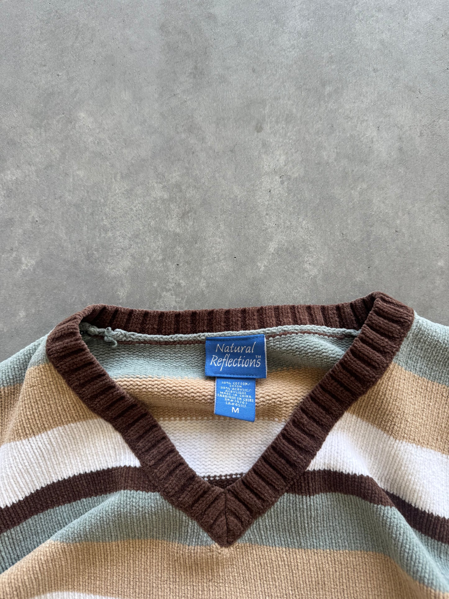 Vintage Women’s Striped Sweater - M