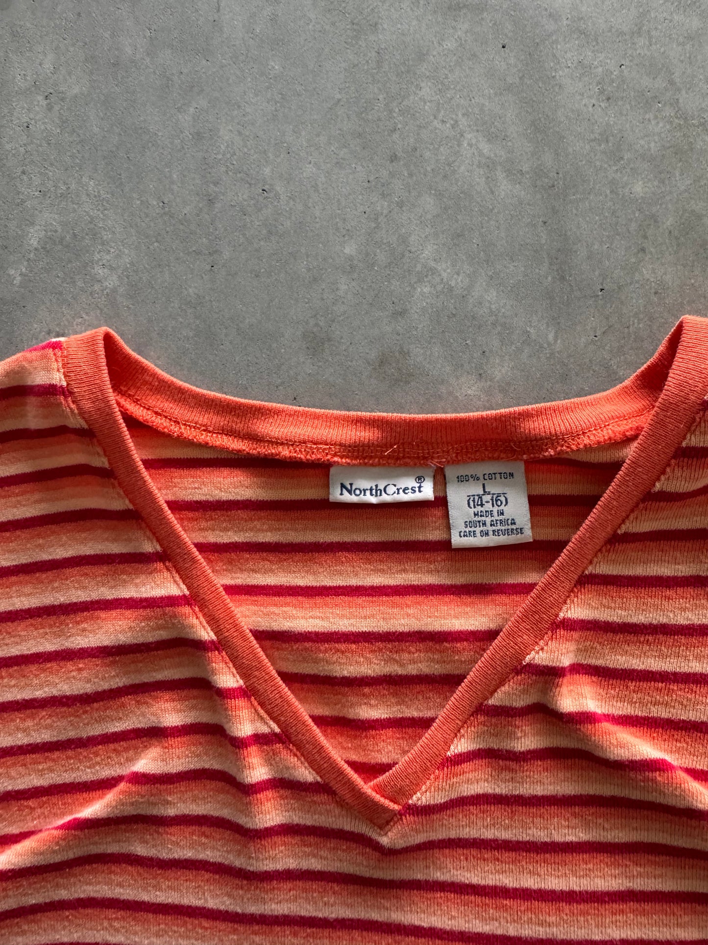 Vintage Women’s Striped Tee - L