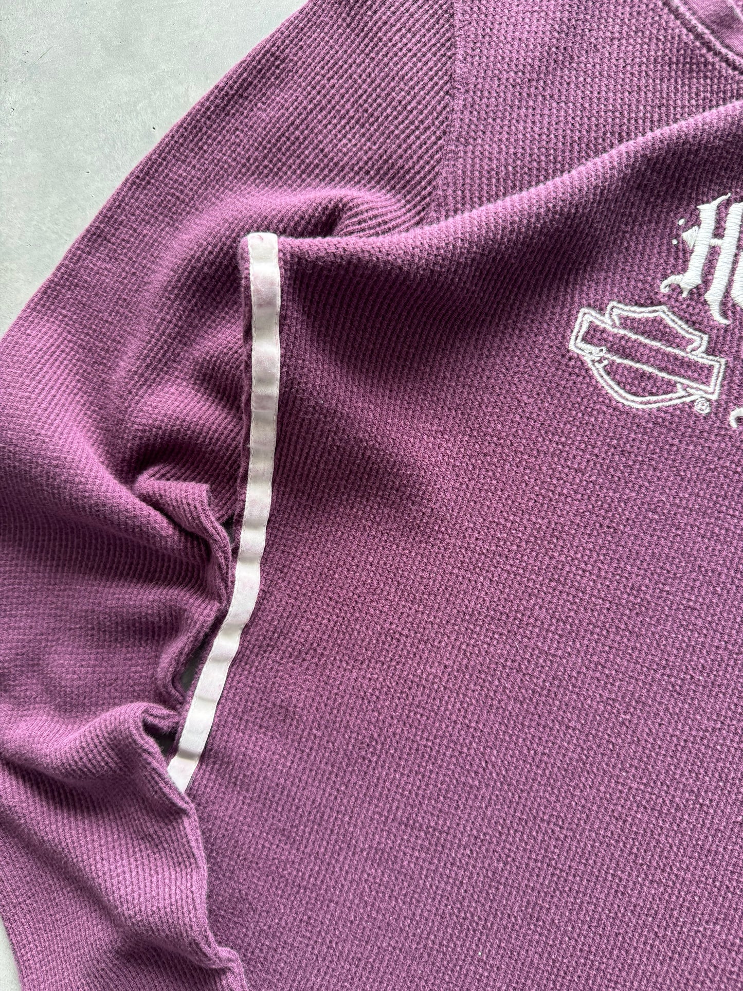 Vintage Harley Davidson Women’s Waffle Knit - L