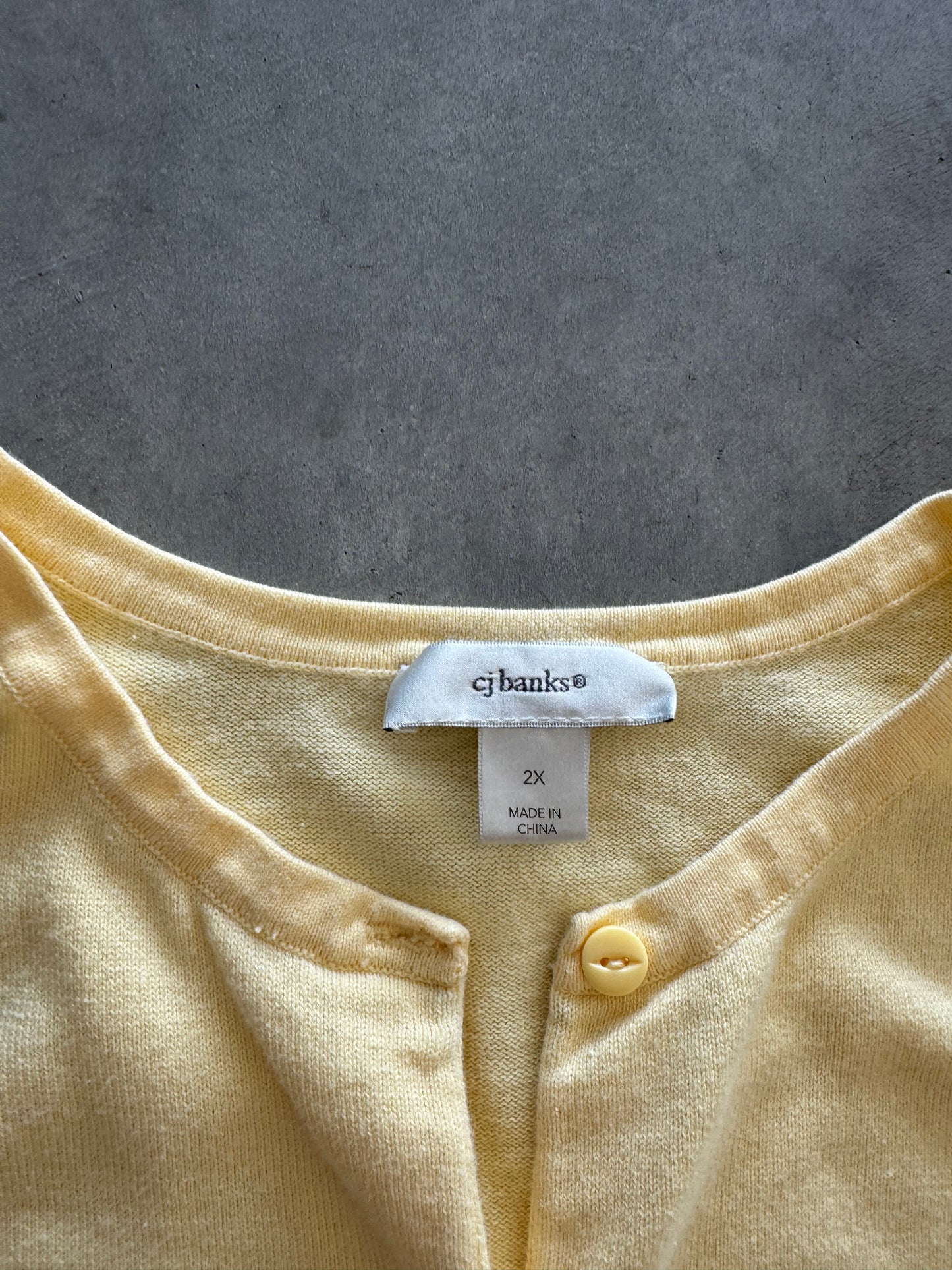 Vintage Yellow Cardigan - XXL