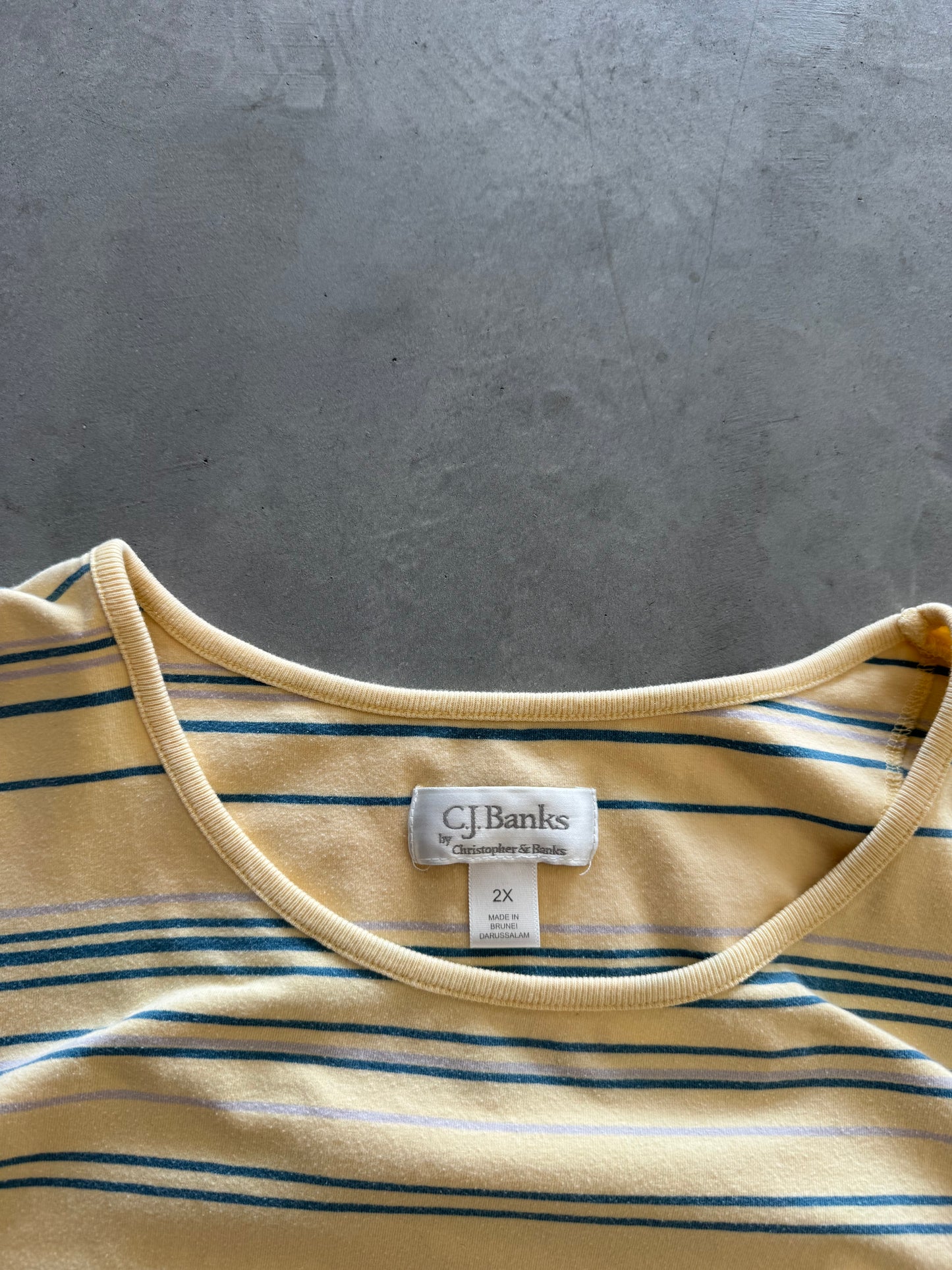 Vintage Striped Women’s Tee - XXL