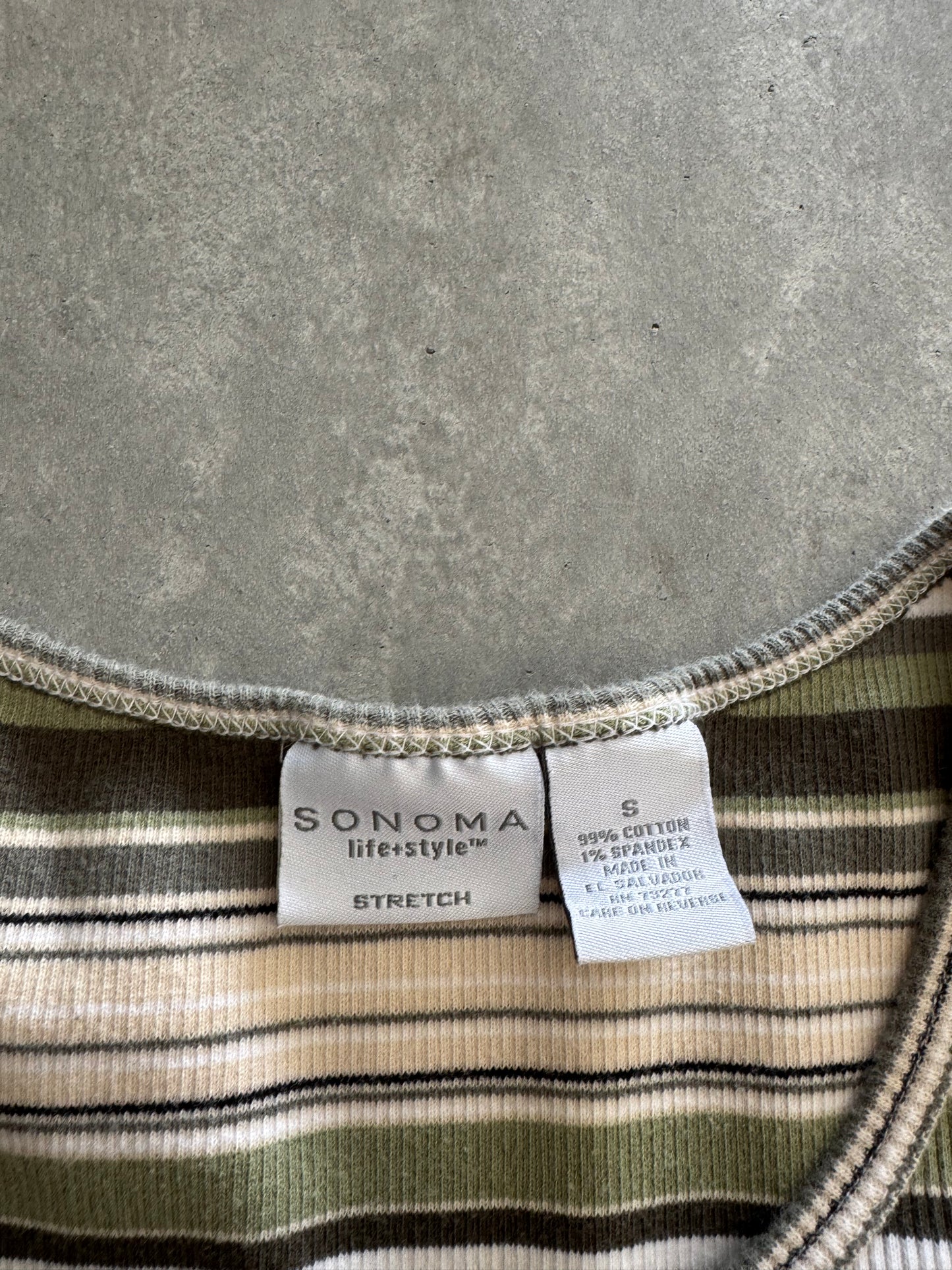 Vintage Striped Sonoma Tank Top - M