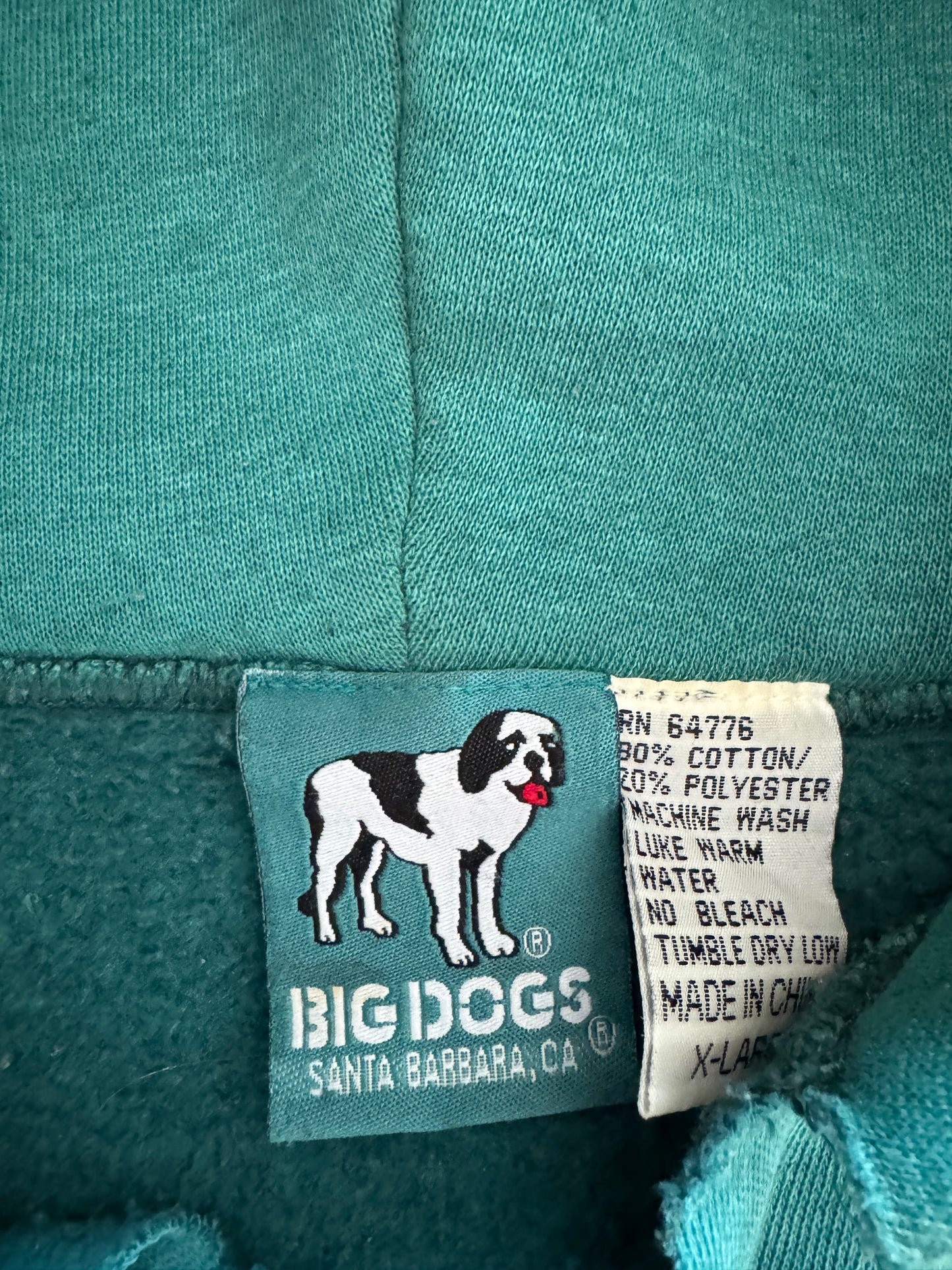 Vintage 90s Big Dogs Hoodie - XL