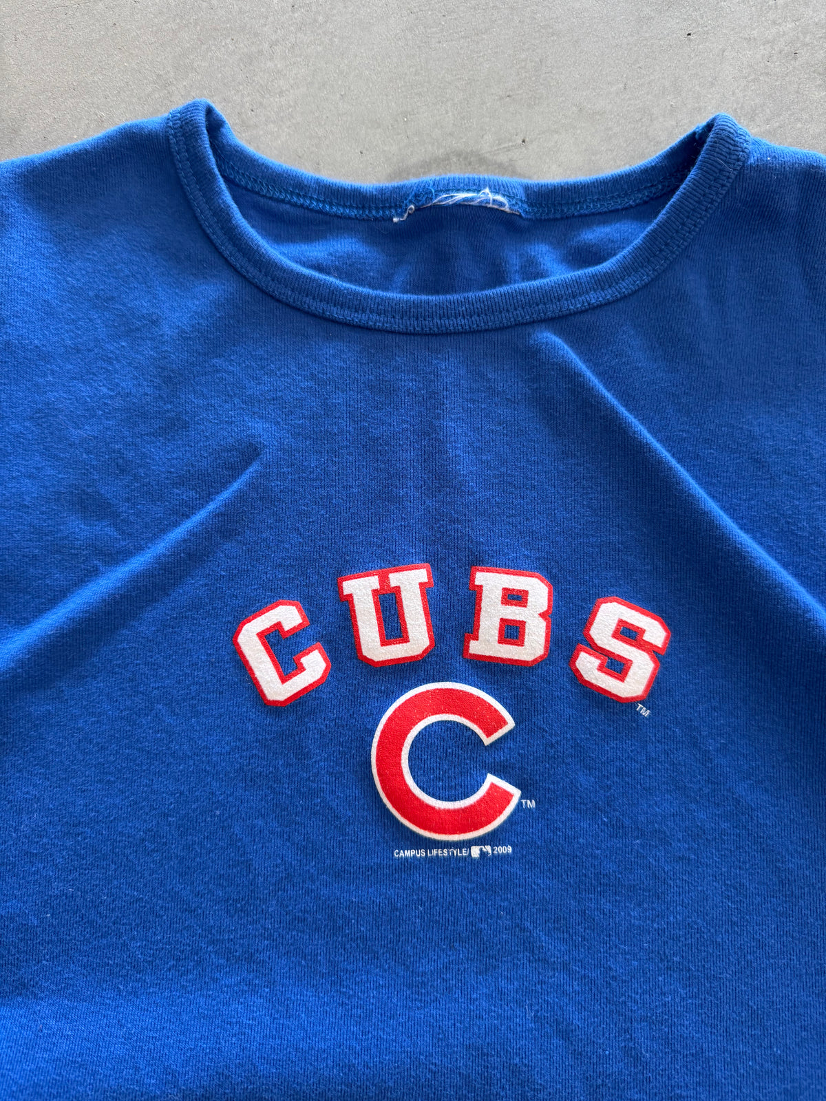 Vintage 00s Women’s Chicago Cubs Baby Tee - XL