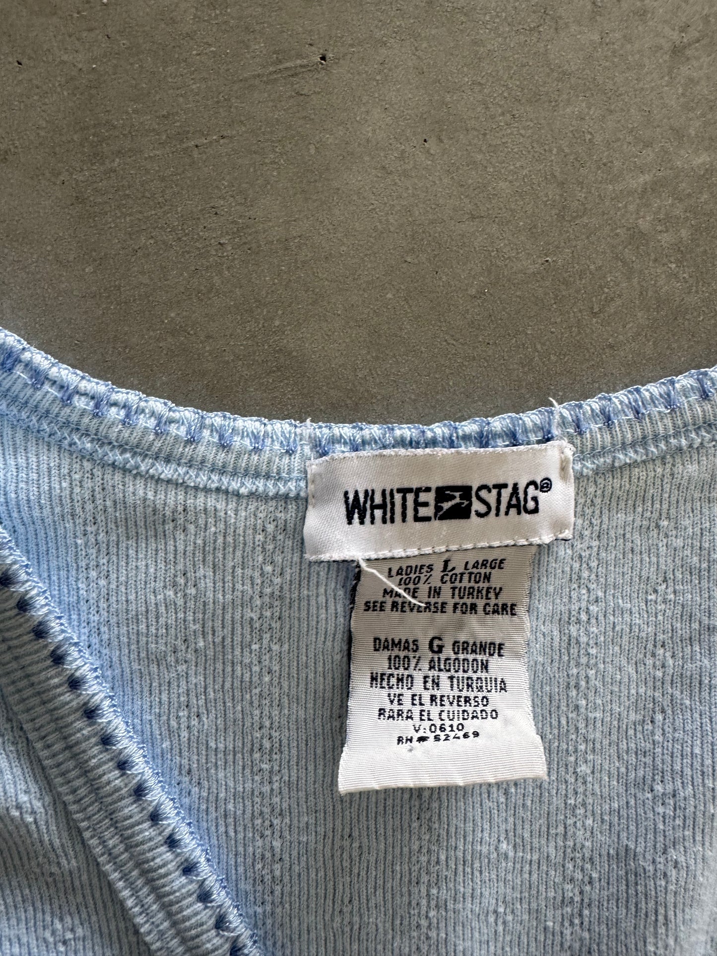 Vintage Baby Blue Cardigan - L