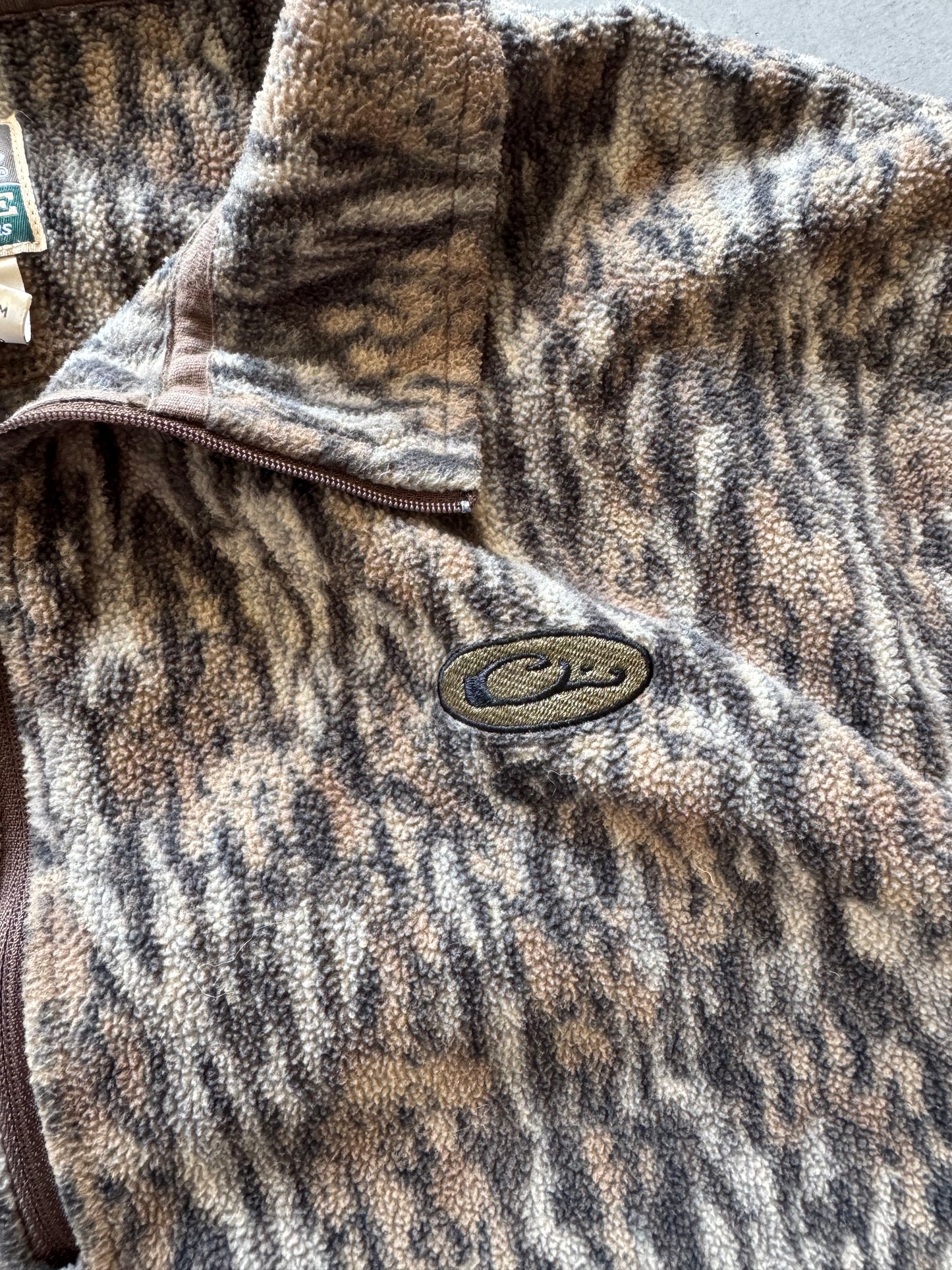 Vintage Camo Fleece Quarter Zip - XXL