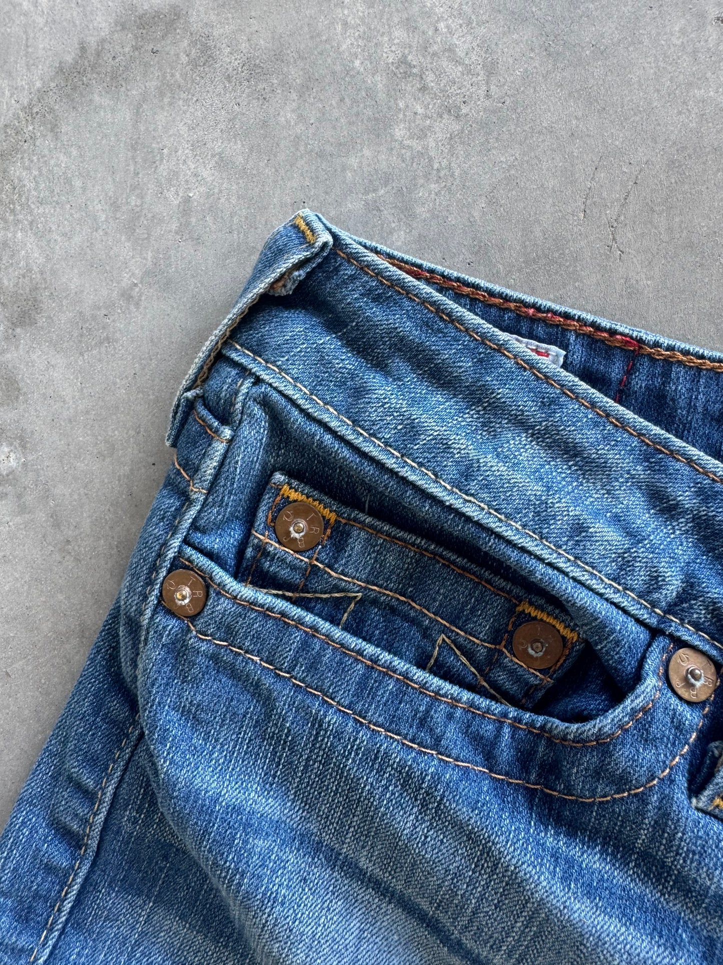 Vintage True Religion Denim Mini Shorts - 31x2.5