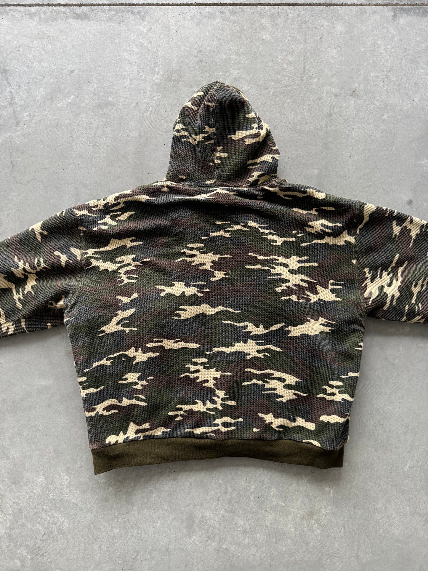 Vintage Camo Reversible Zip Up Hoodie - XL