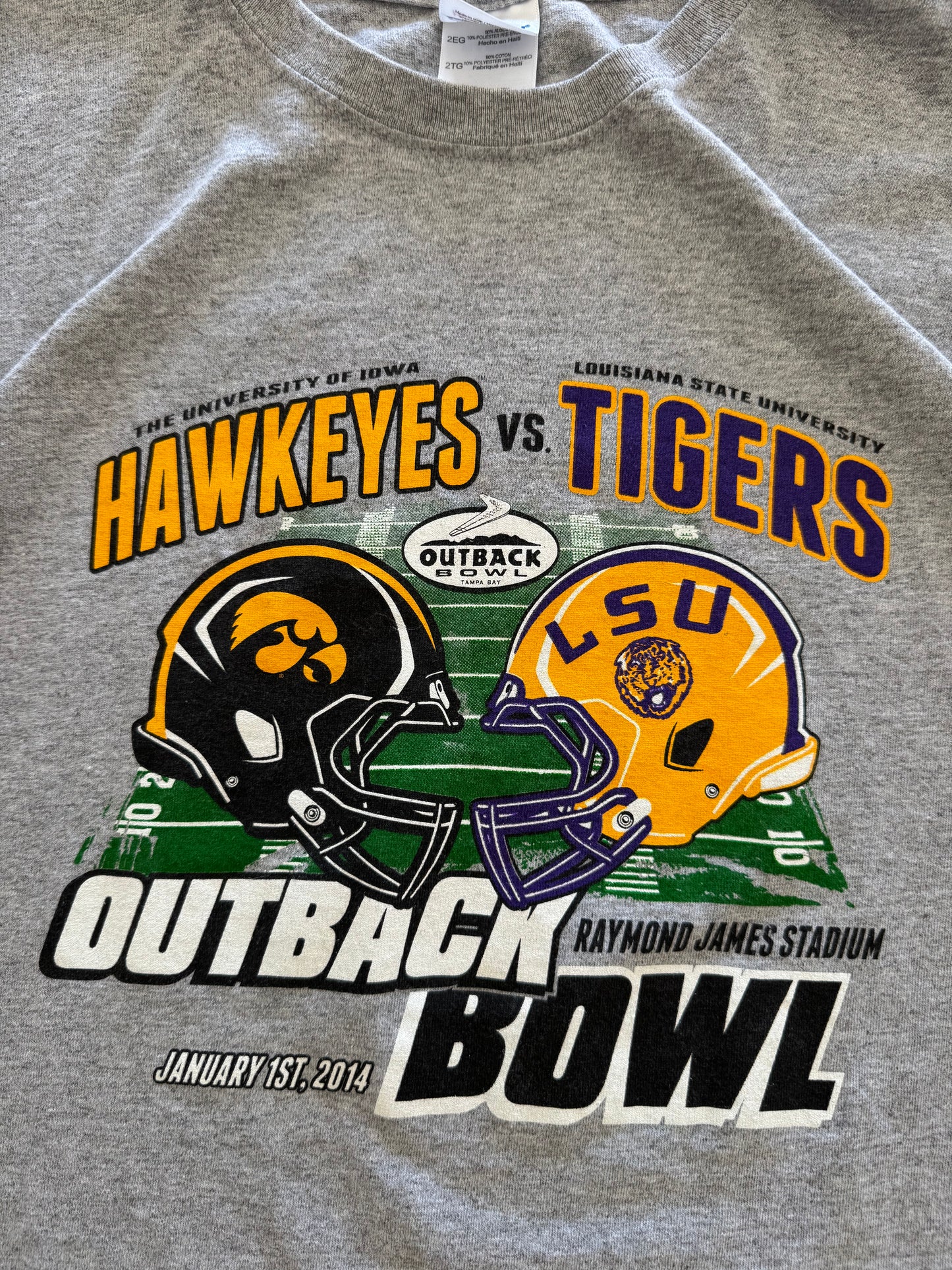 Iowa Hawkeyes Outback Bowl Tee - XXL