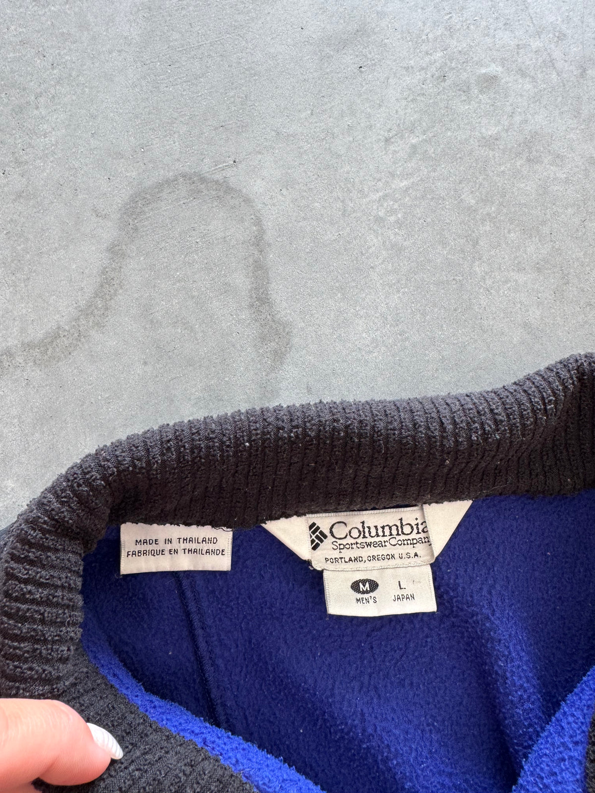 Vintage Fleece Columbia Zip Up Jacket - M