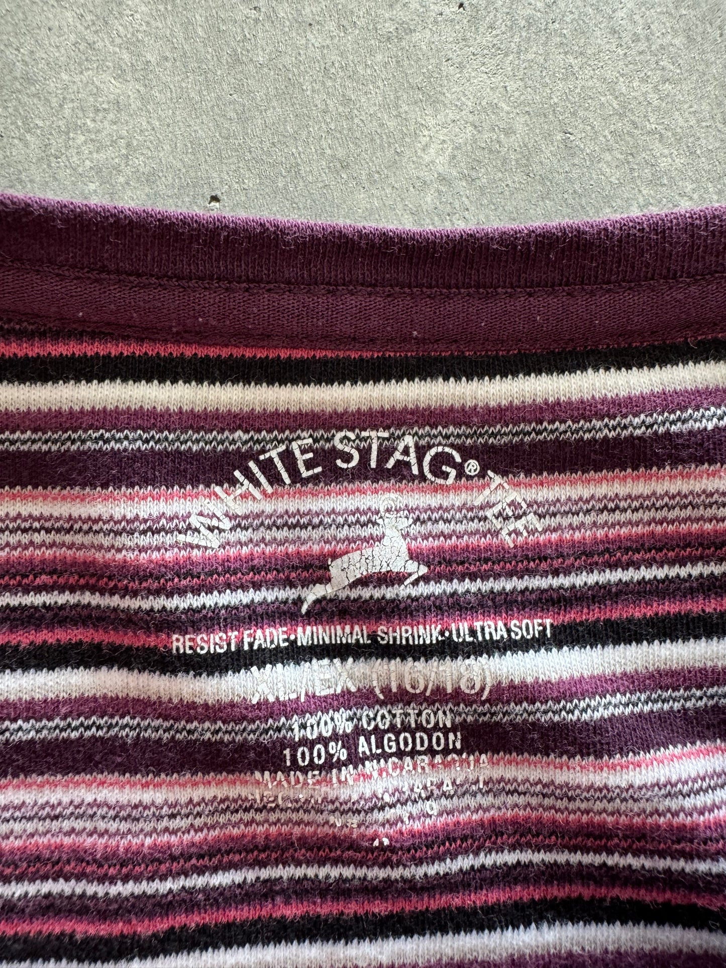 Vintage Striped Women’s Long Sleeve - XL