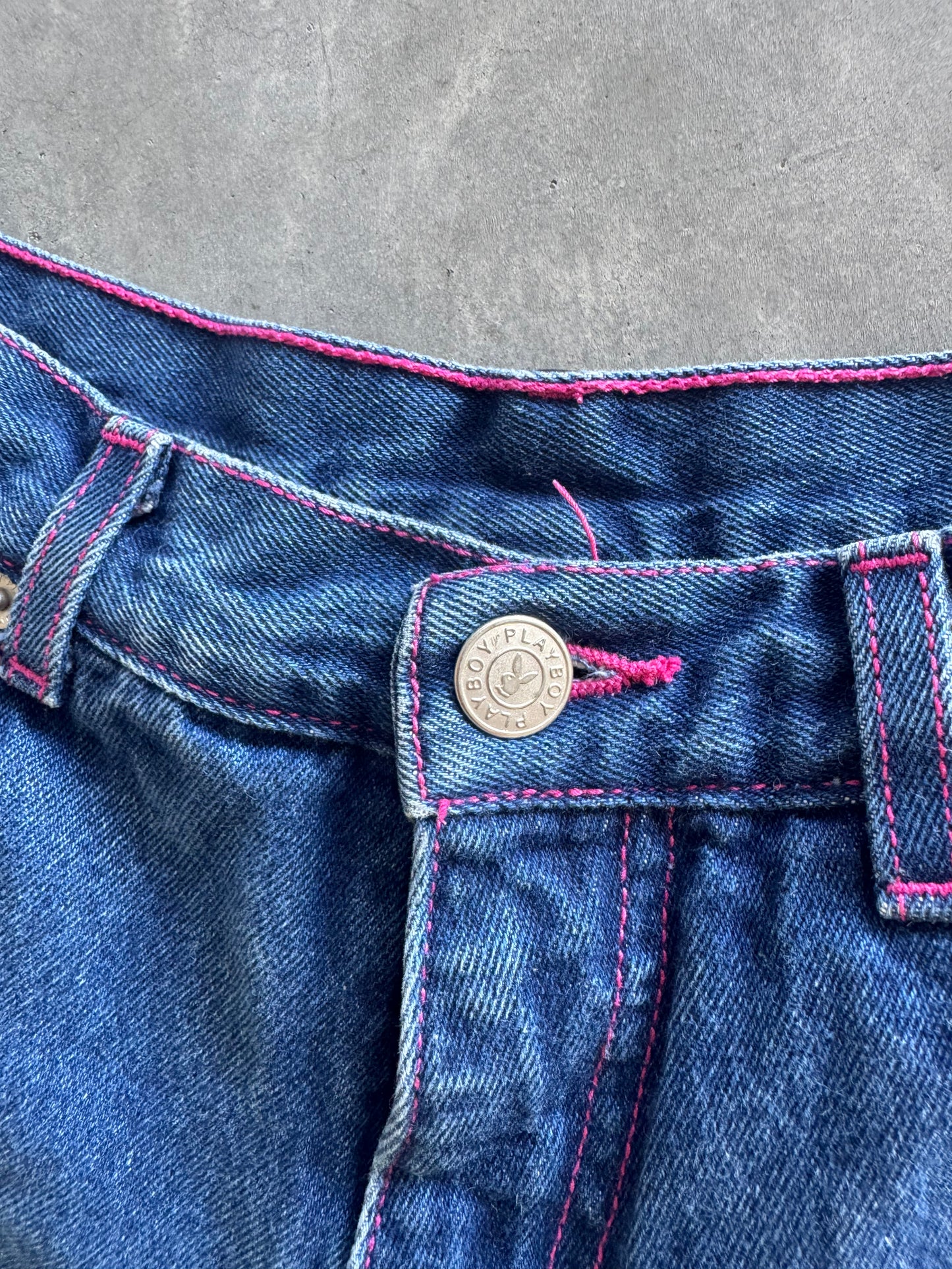 Vintage Playboy Denim Shorts - 26x2.5