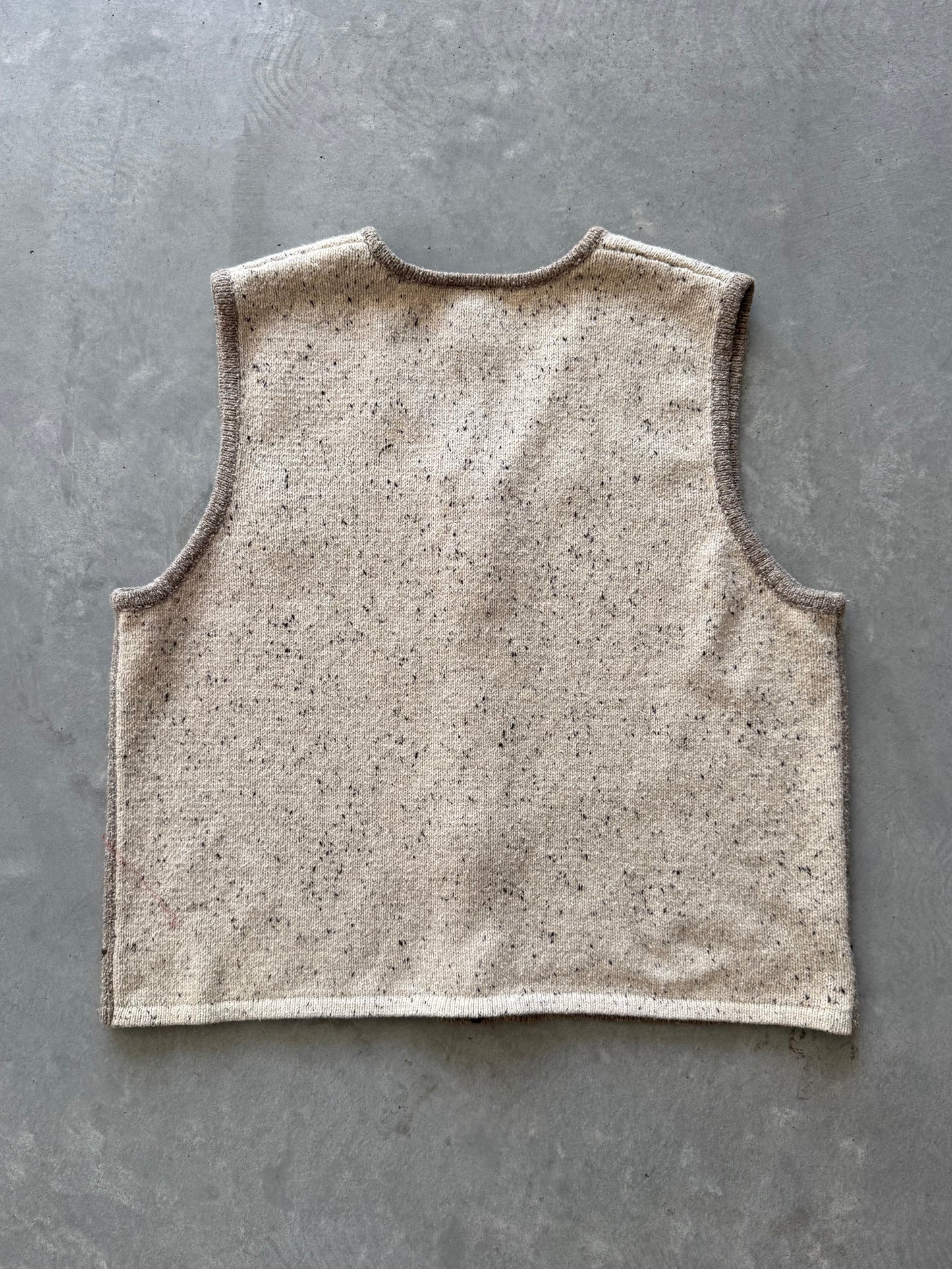 Vintage Fall Sweater Vest - L