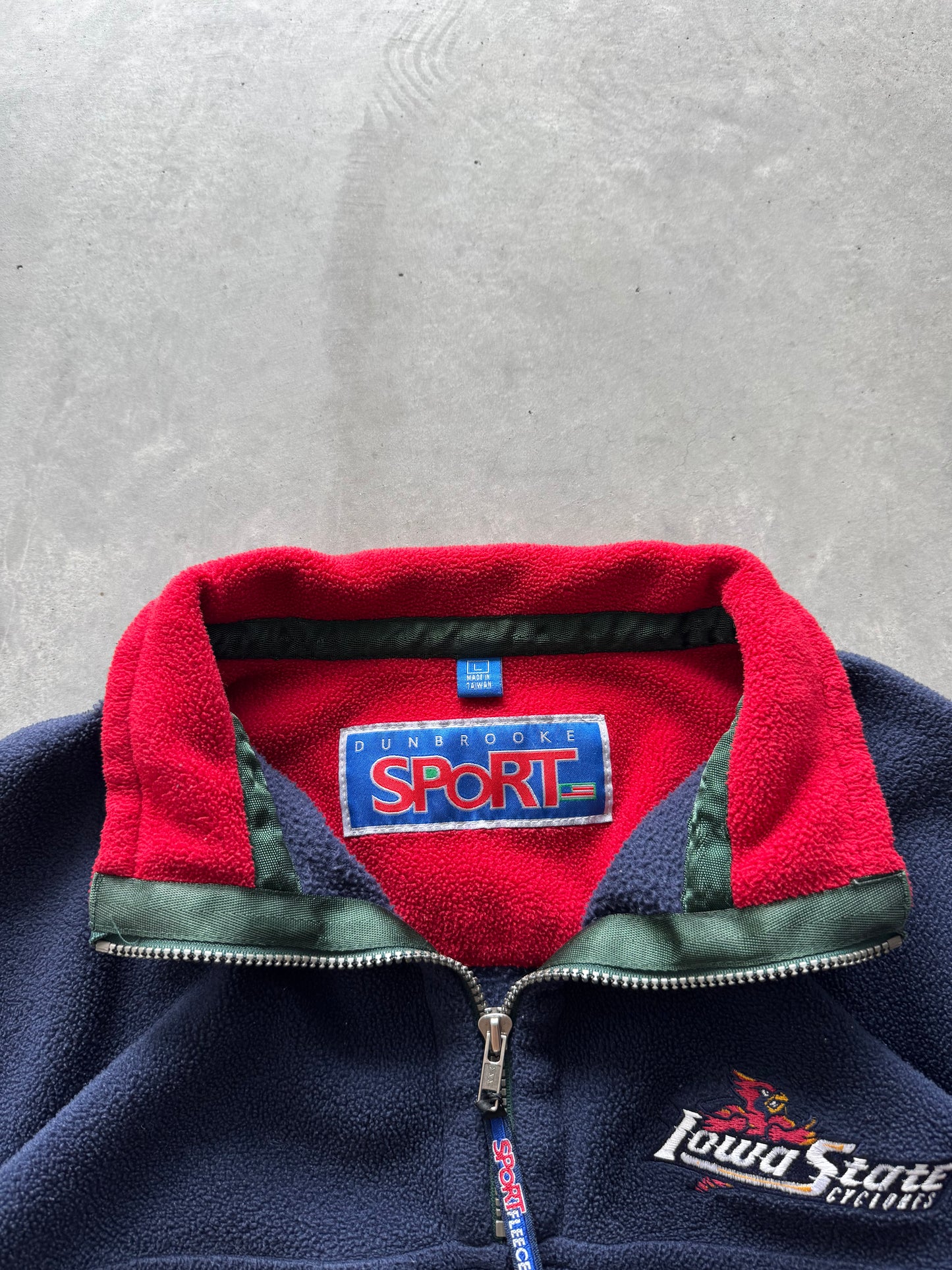 Vintage Iowa State Fleece Quarterzip - L