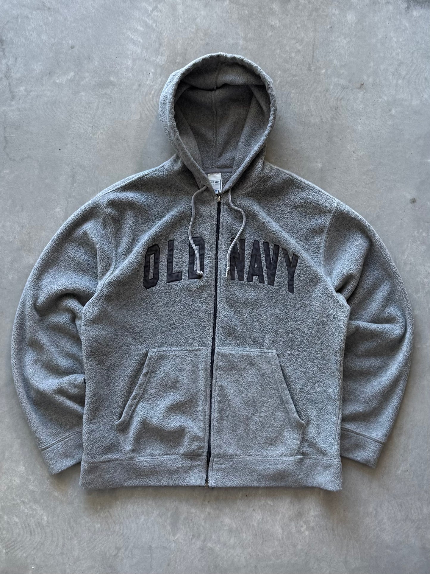 Vintage Old Navy Fleece Zip Up Hoodie - L