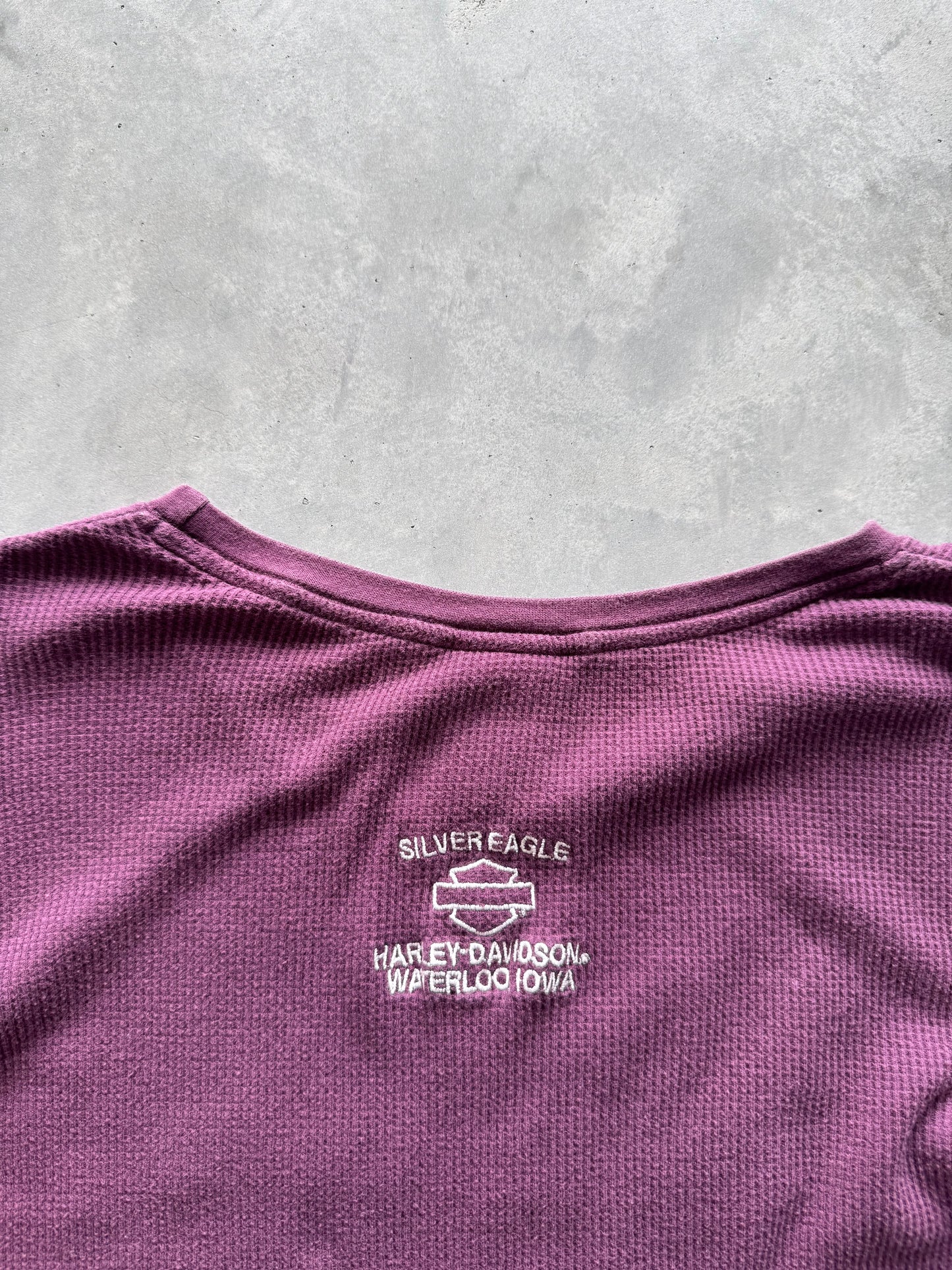 Vintage Harley Davidson Women’s Waffle Knit - L