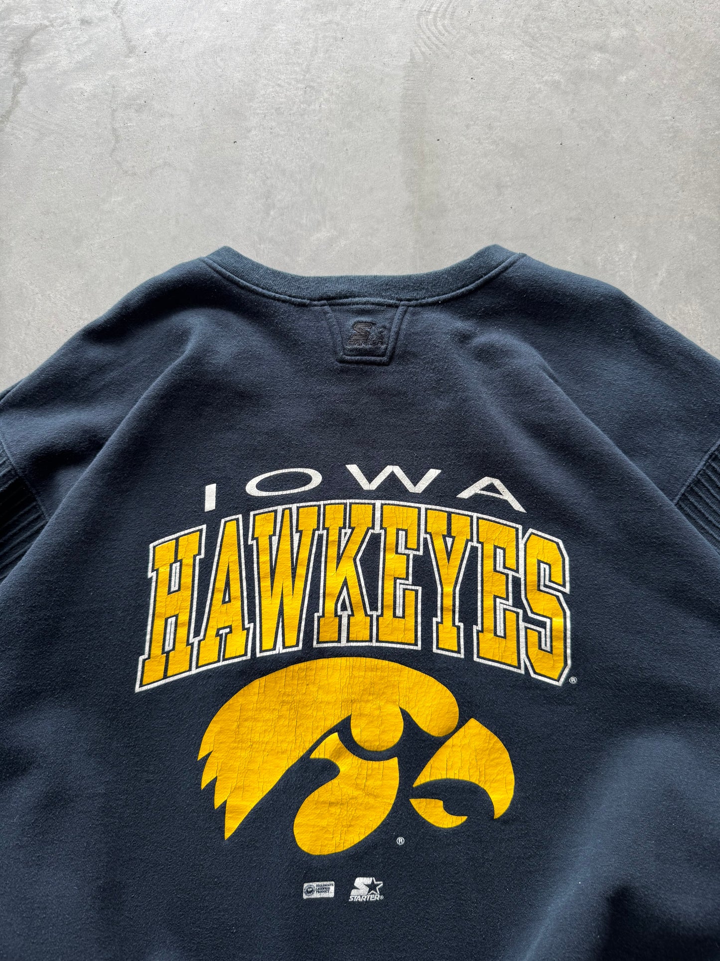 Vintage Iowa Hawkeyes Starter Sweatshirt - XXL