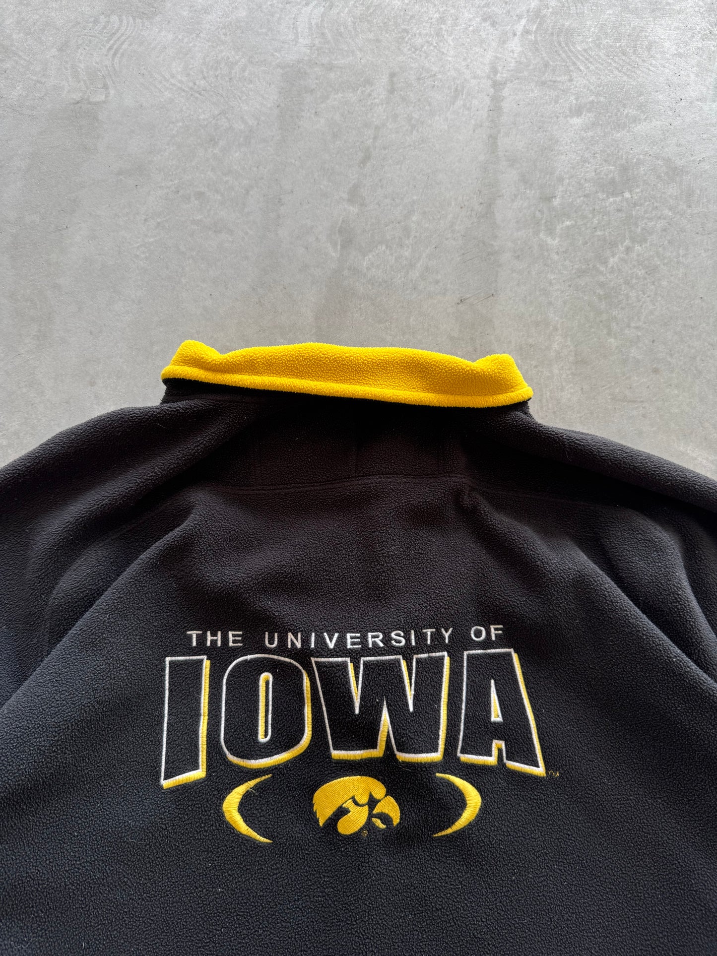 Vintage Iowa Hawkeyes Fleece Quarterzip - XL