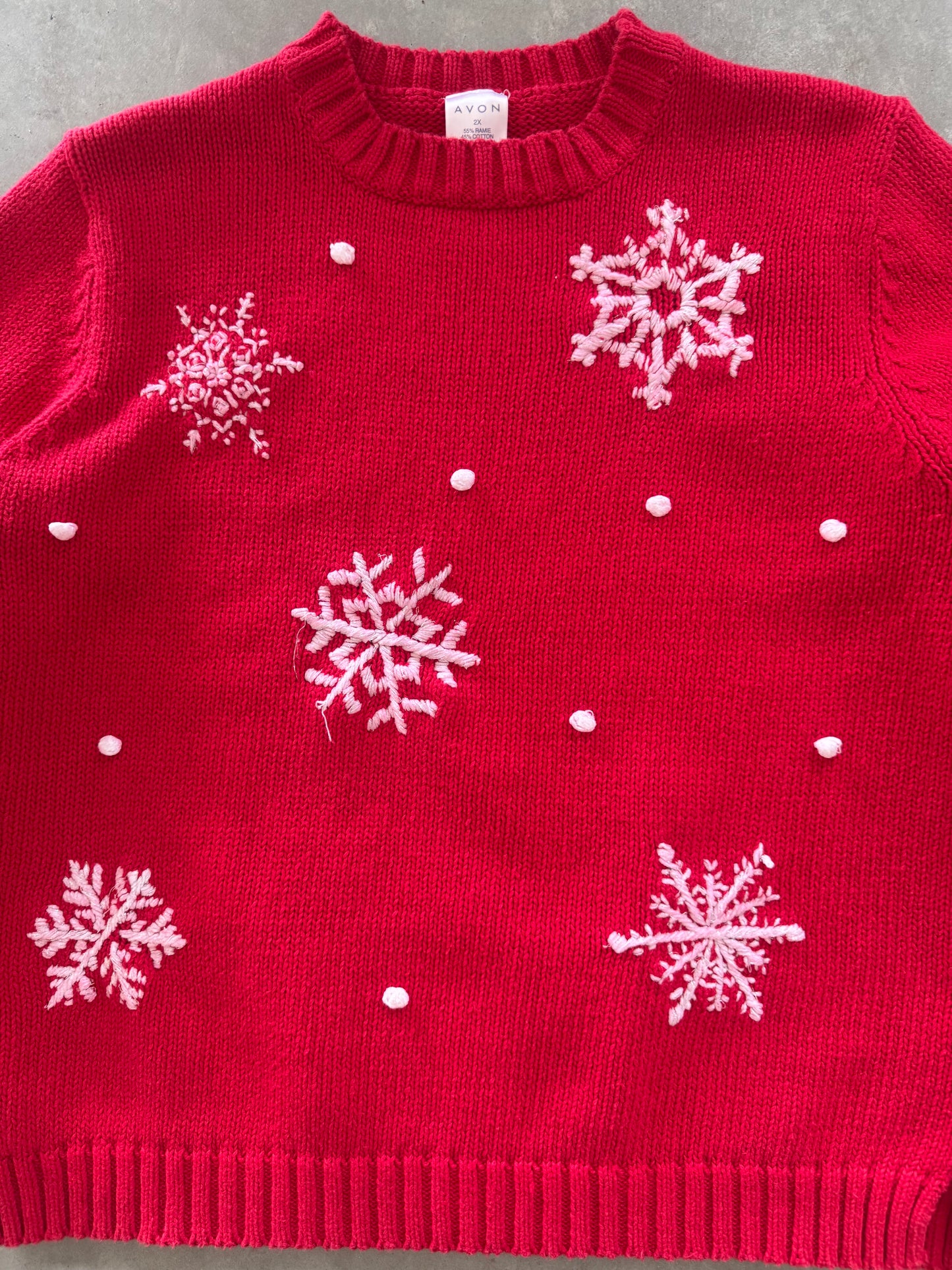 Vintage Women’s Snowflake Sweater - XXL