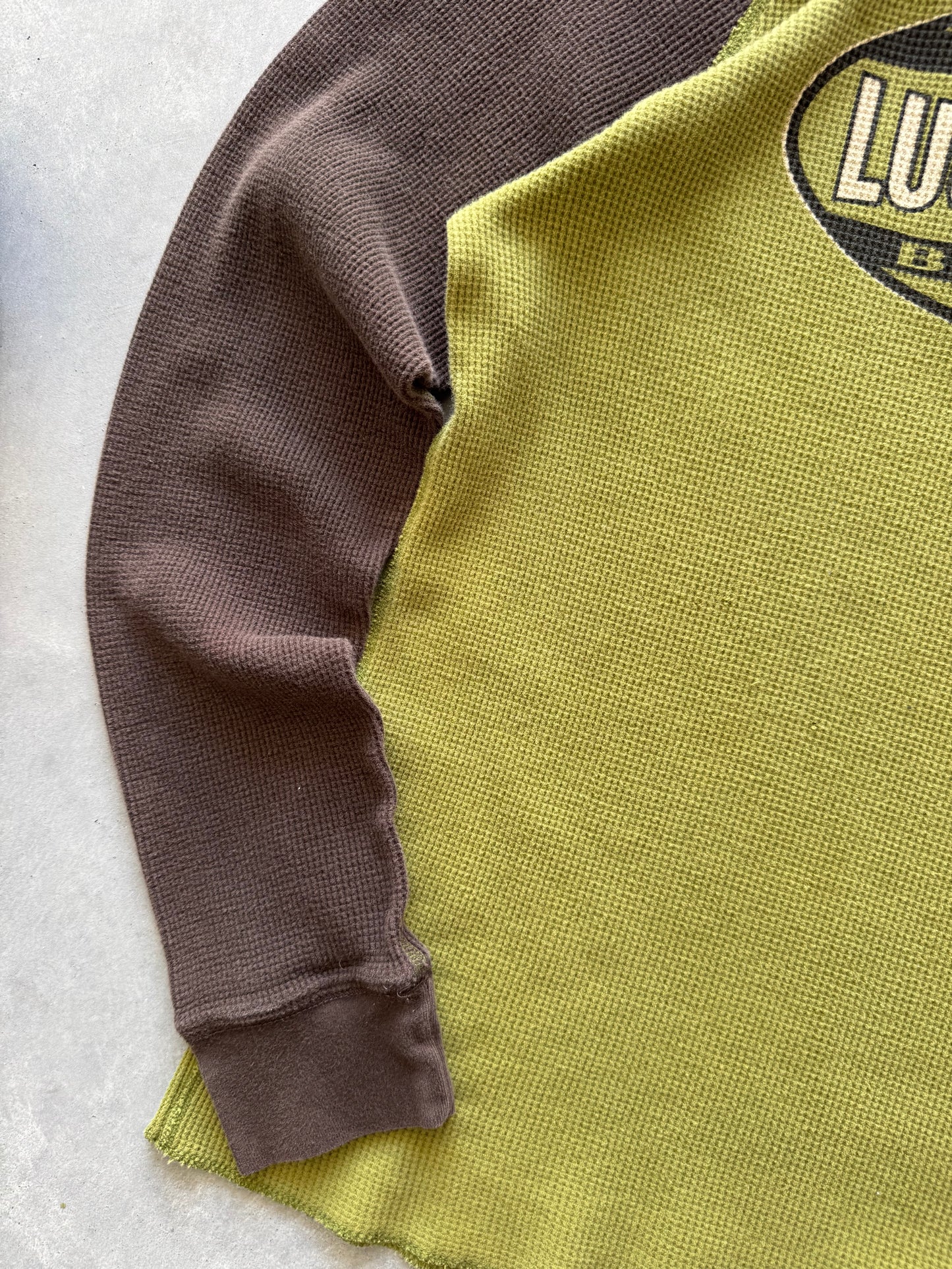 Vintage Lucky Brand Waffle Knit Longsleeve - XL