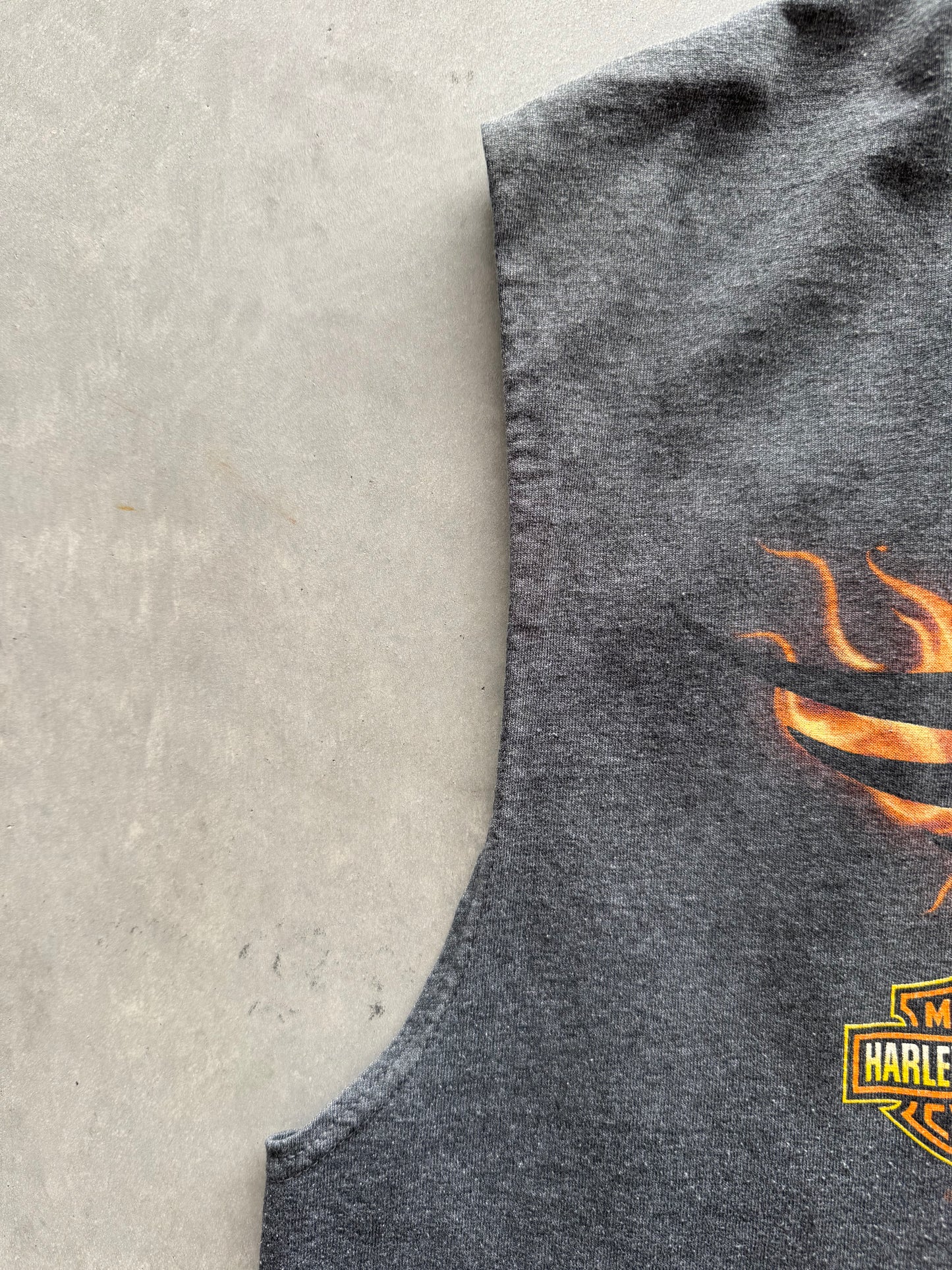 Harley Davidson 2009 Flame Cuttoff Tee - XL