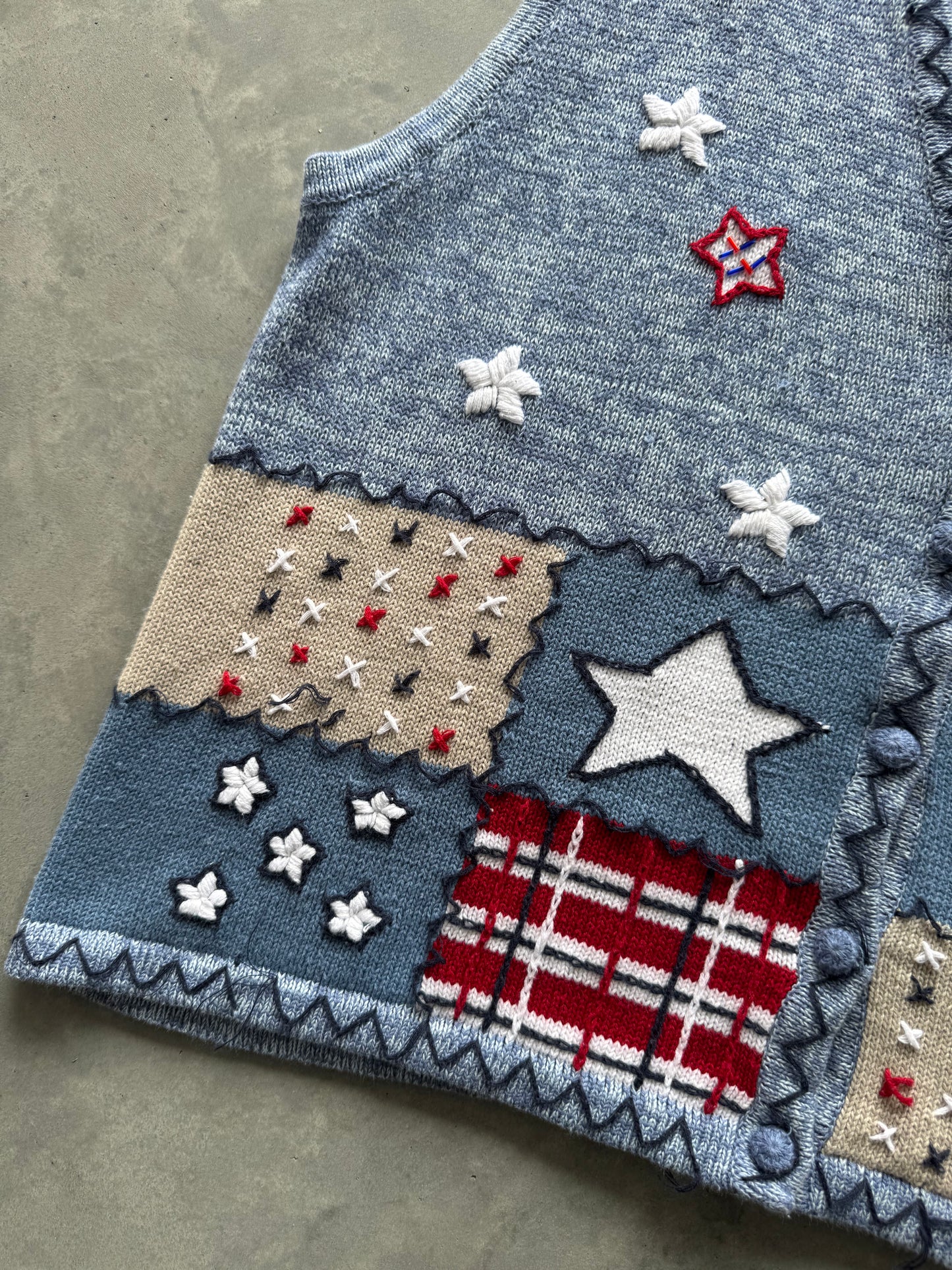 Vintage 4th of July Vest - XL