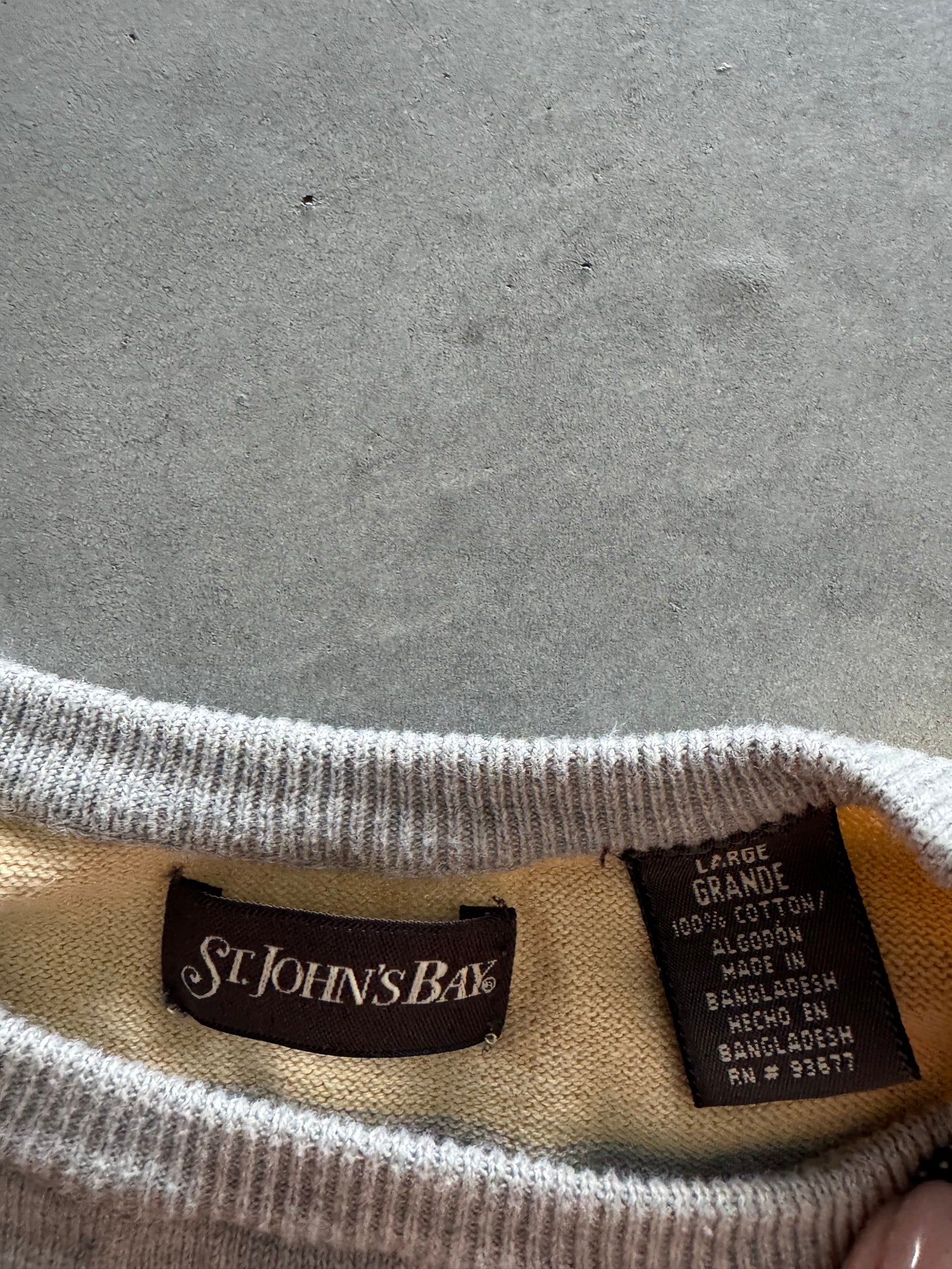 Vintage Striped St. John’s Bay Sweater - L